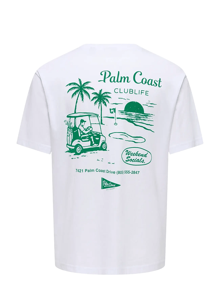 ONLY & SONS - ONSTHEO RLX SS TEE SR FT - lühikeste varrukatega t-särgid - bright white - 1