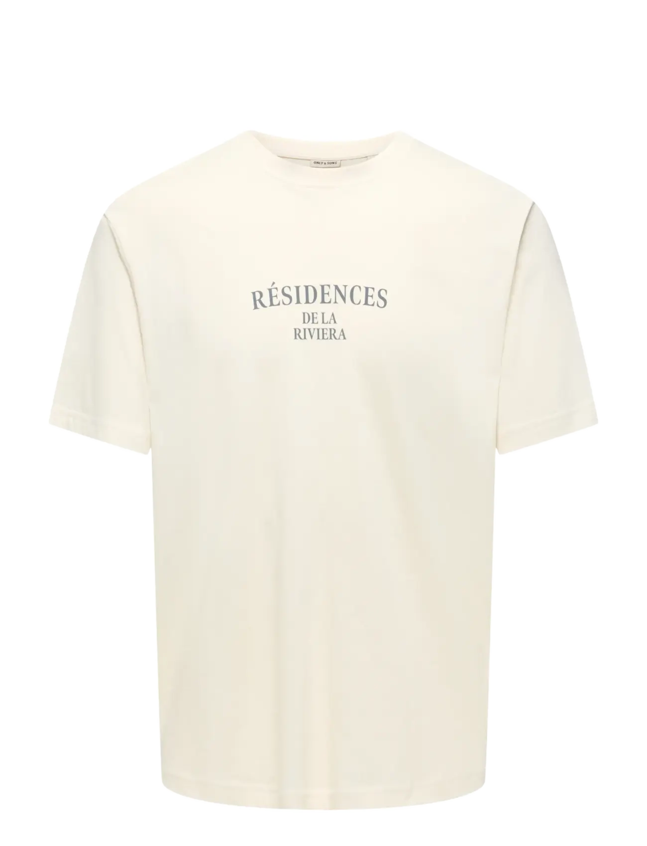 ONLY & SONS - ONSTHEO RLX SS TEE SR FT - kurzärmelig - egret - 0