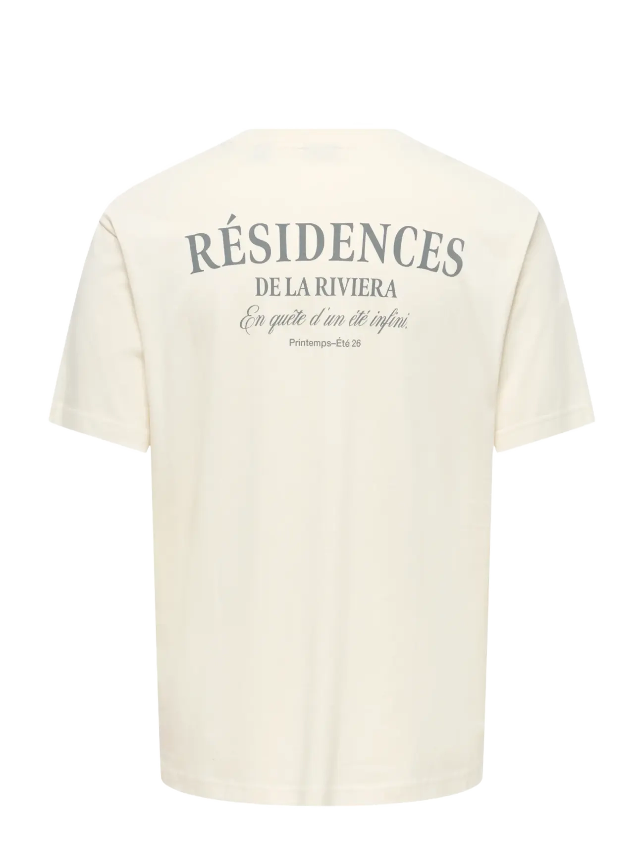 ONLY & SONS - ONSTHEO RLX SS TEE SR FT - kurzärmelig - egret - 1