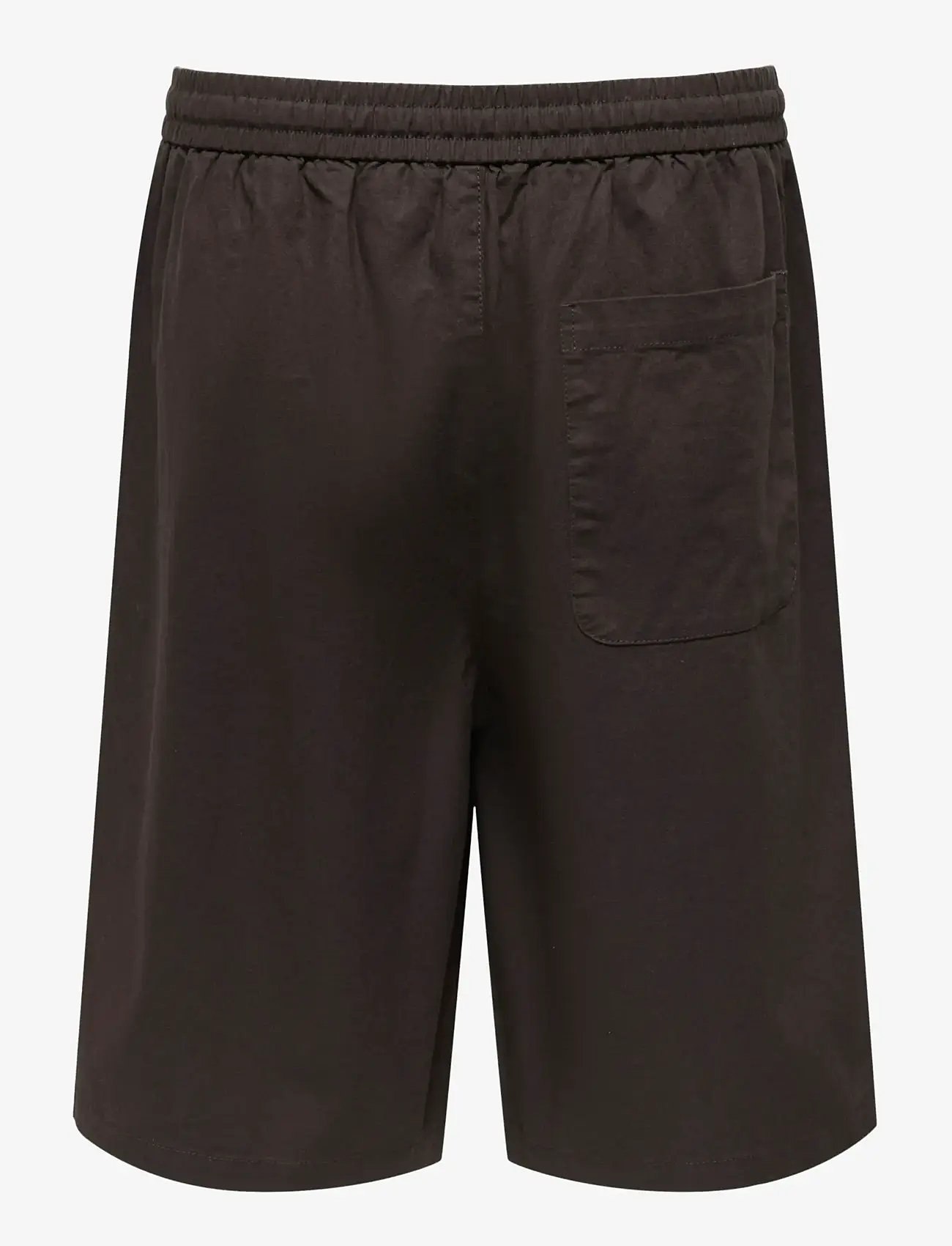 ONLY & SONS - ONSDAVES WIDE COT LIN 0007 SHORTS - leinen-shorts - coffee bean - 2