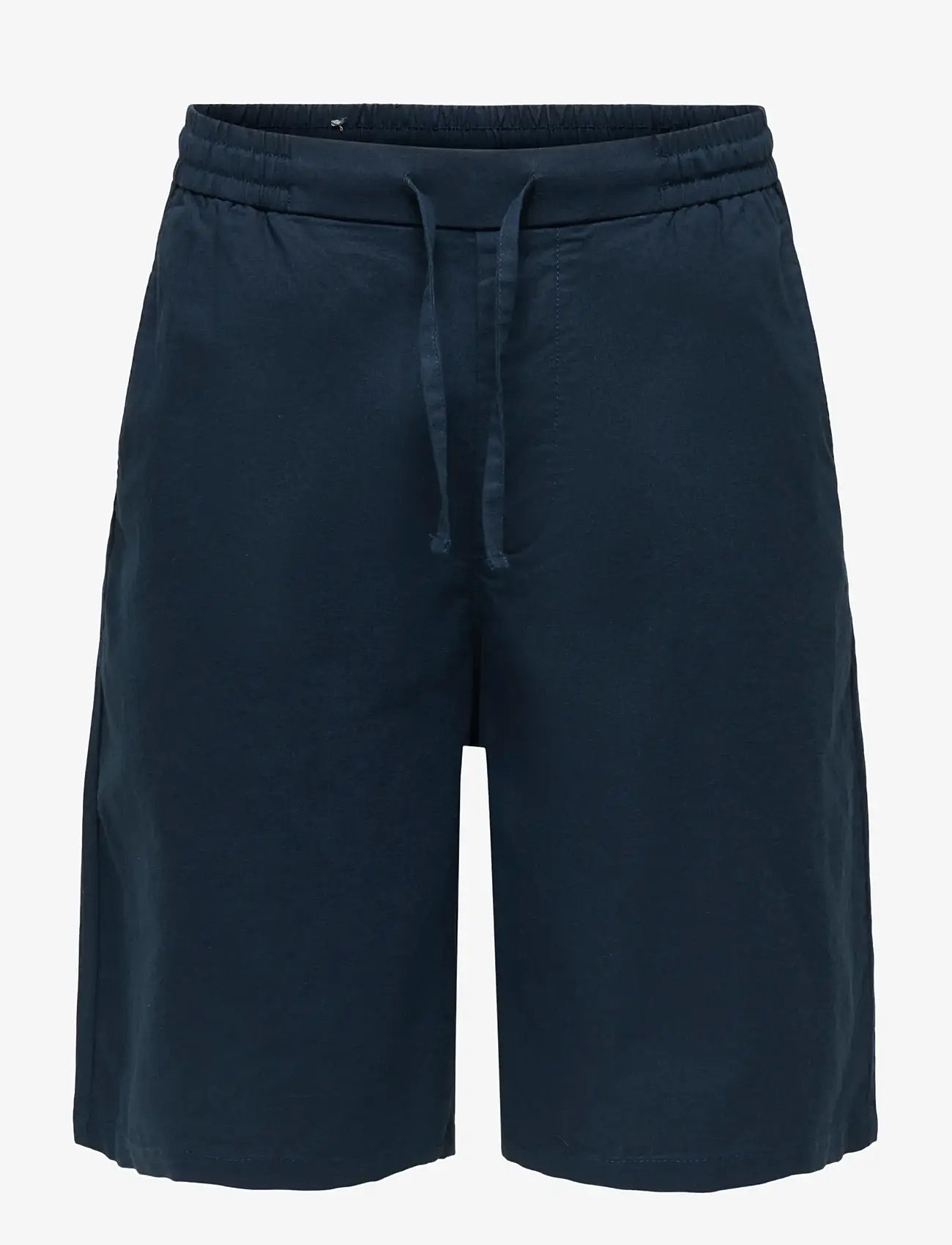 ONLY & SONS - ONSDAVES WIDE COT LIN 0007 SHORTS - hørshorts - dark navy - 1
