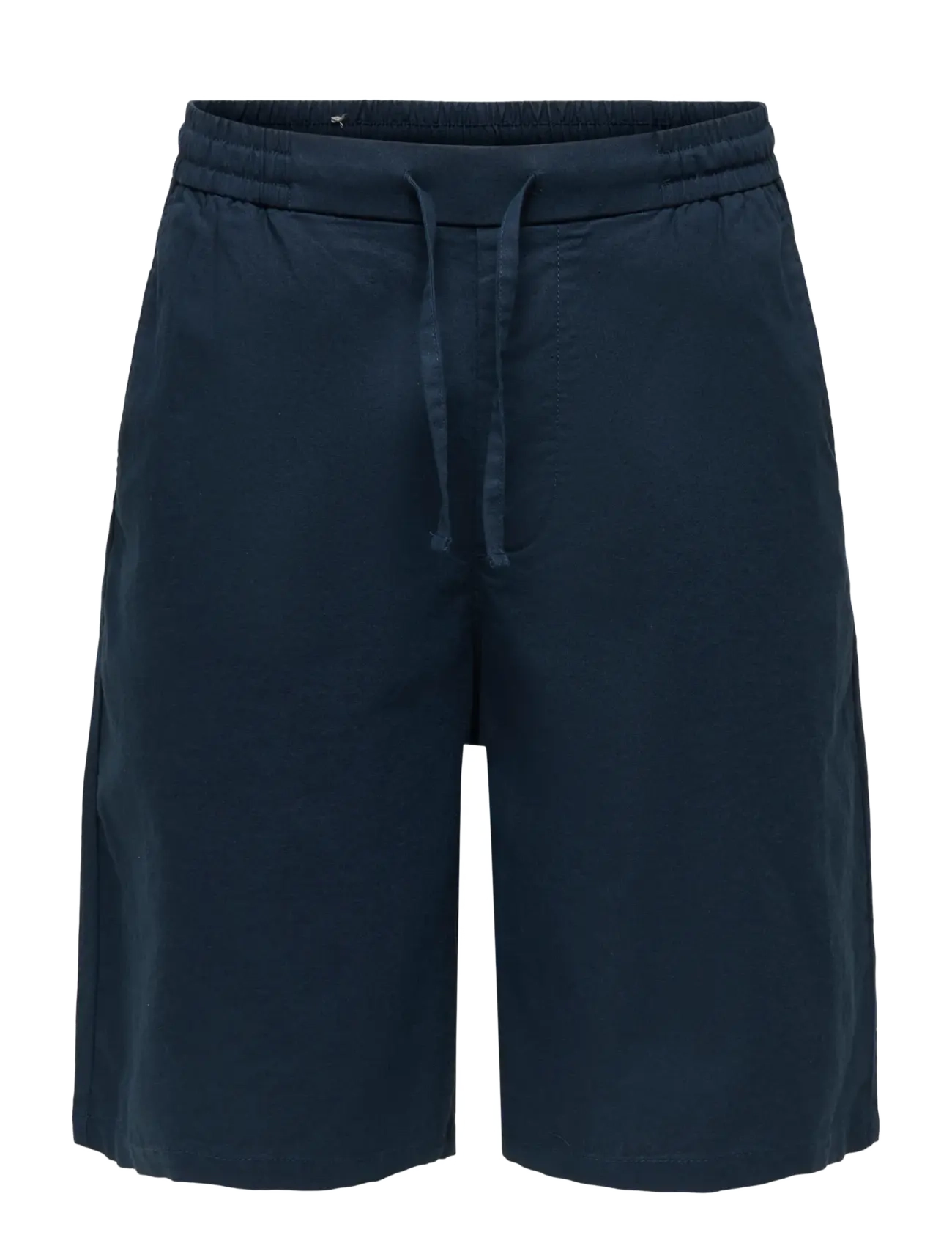 ONLY & SONS ONSDAVES WIDE COT LIN 0007 SHORTS - Shorts - DARK NAVY / navy