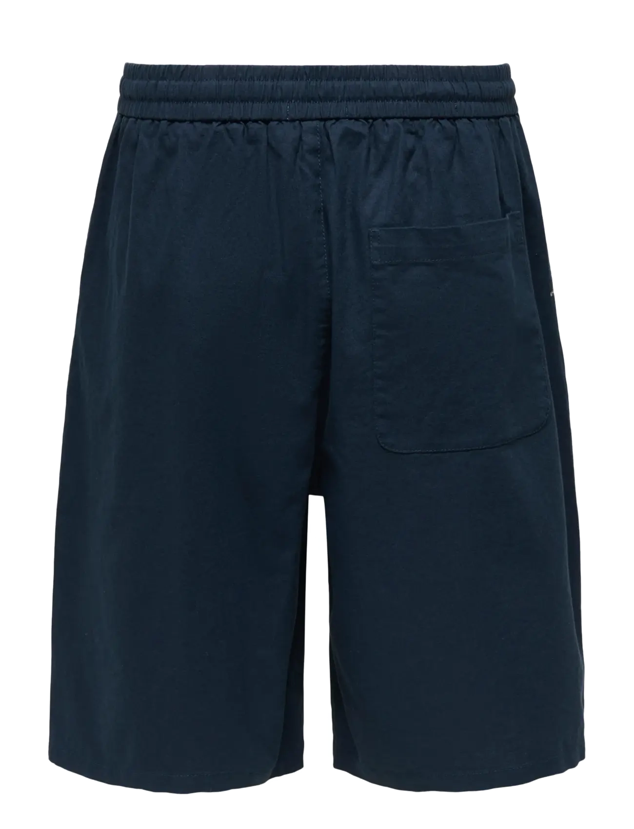 ONLY & SONS - ONSDAVES WIDE COT LIN 0007 SHORTS - linen shorts - dark navy - 2