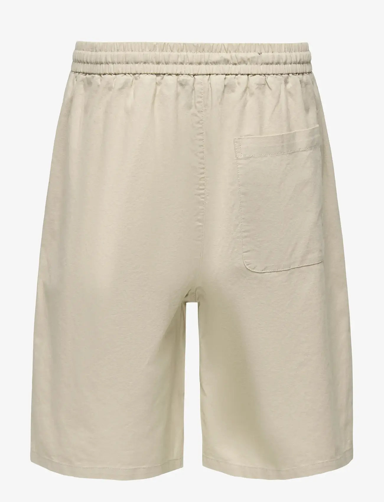 ONLY & SONS - ONSDAVES WIDE COT LIN 0007 SHORTS - hørshorts - silver lining - 2