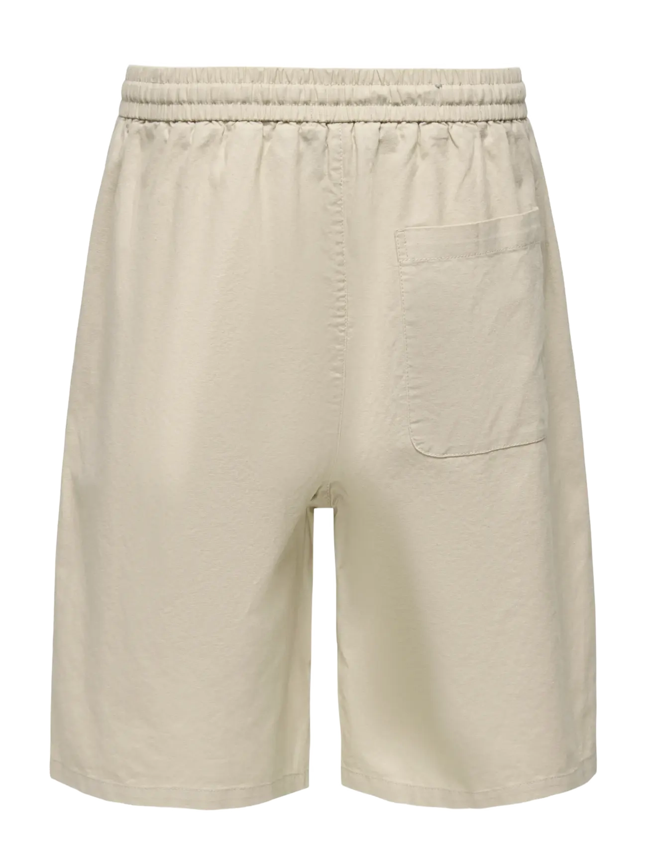 ONLY & SONS - ONSDAVES WIDE COT LIN 0007 SHORTS - linen shorts - silver lining - 2
