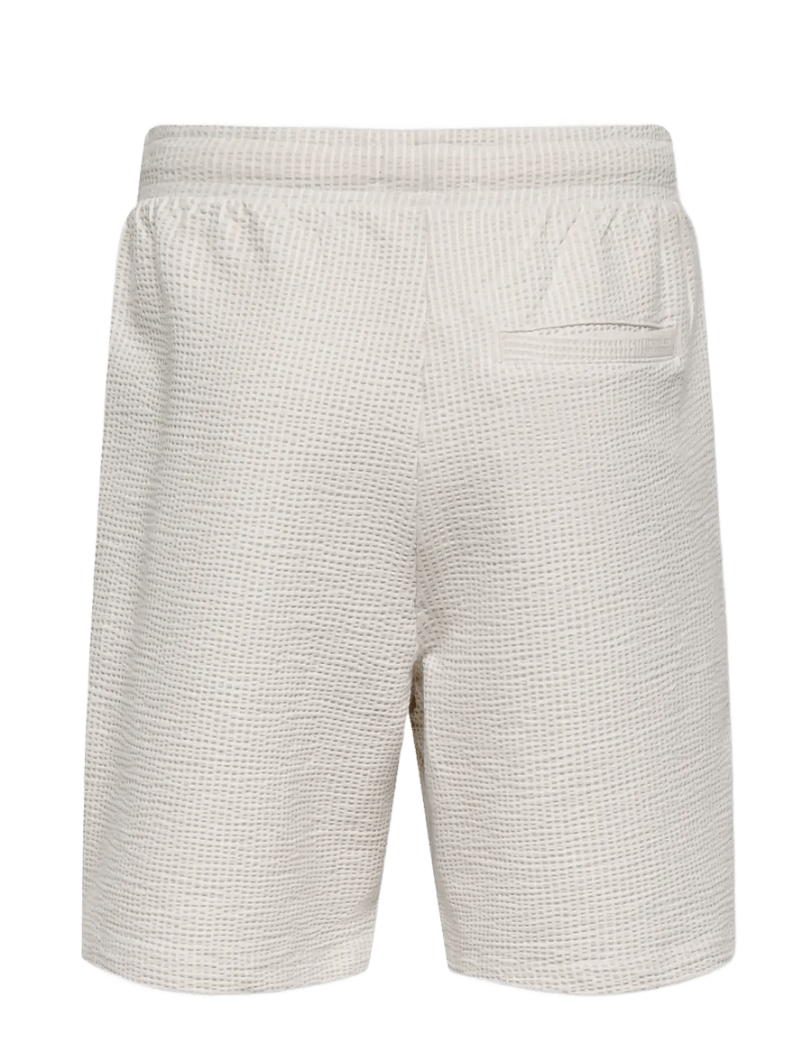 ONLY & SONS - OSJKIAN LIFE REG STRP SHORT JRS NOOS - casual shorts - egret - 2