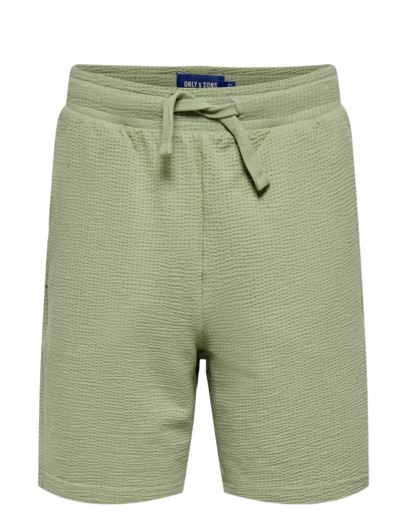 ONLY & SONS OSJKIAN LIFE REG STRP SHORT JRS NOOS - Vintererbjudanden - SEAGRASS / green