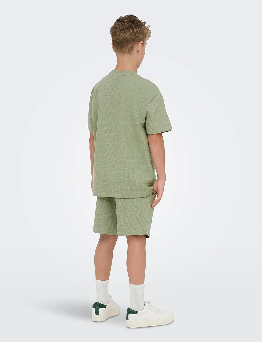 ONLY & SONS - OSJKIAN LIFE REG STRP SHORT JRS NOOS - casual korte broeken - seagrass - 3