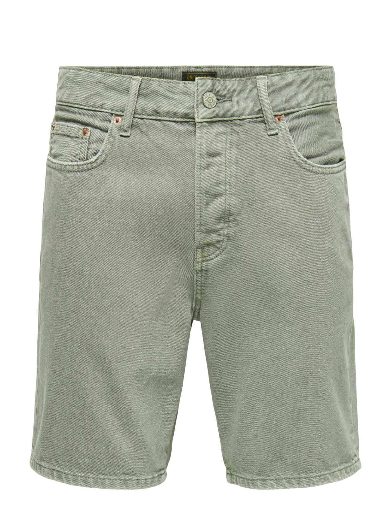 ONLY & SONS ONSEDGE GREEN 7979 TAI DNM SHORTS NOOS - Shorts - CALLISTE GREEN / khaki/green