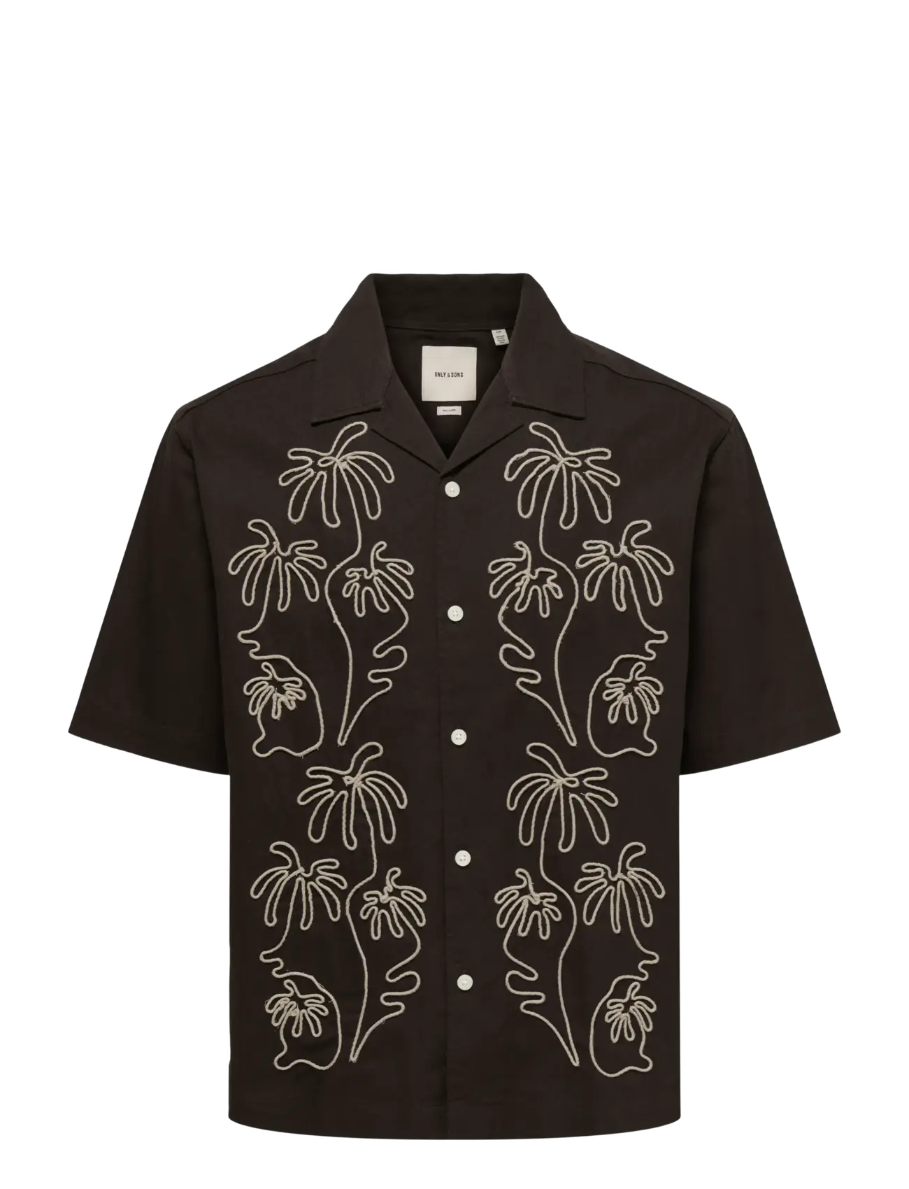 ONLY & SONS ONSMARVIN RLX RESORT SS SHIRT - Skjorter - BLACK COFFEE / brown