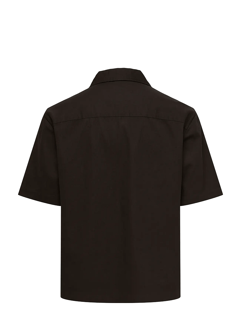 ONLY & SONS - ONSMARVIN RLX RESORT SS SHIRT - mønstrede skjorter - black coffee - 1
