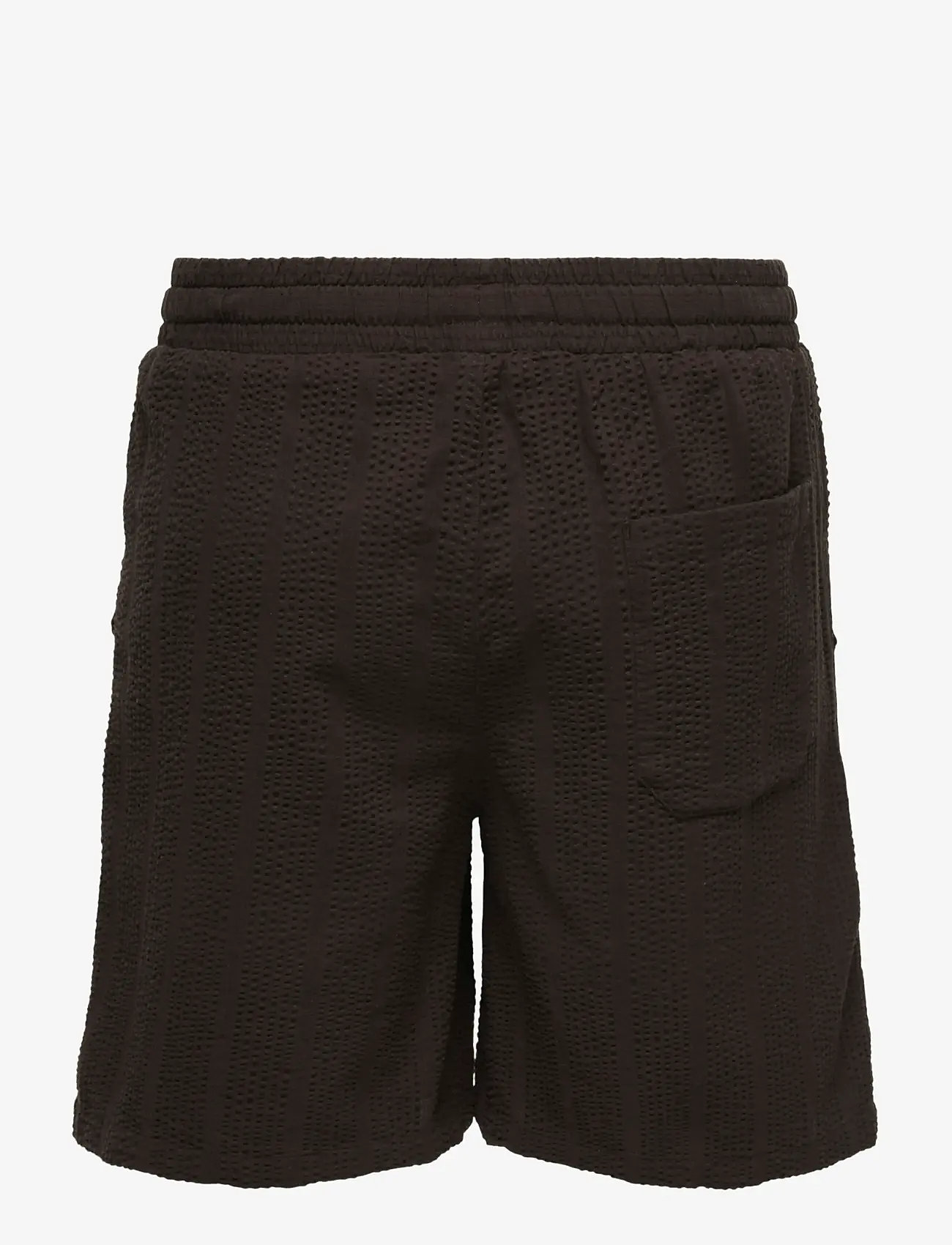 ONLY & SONS - ONSCRUZ SEERSUCKER JOGGER SHORTS - lühikesed dressipüksid - black coffee - 2