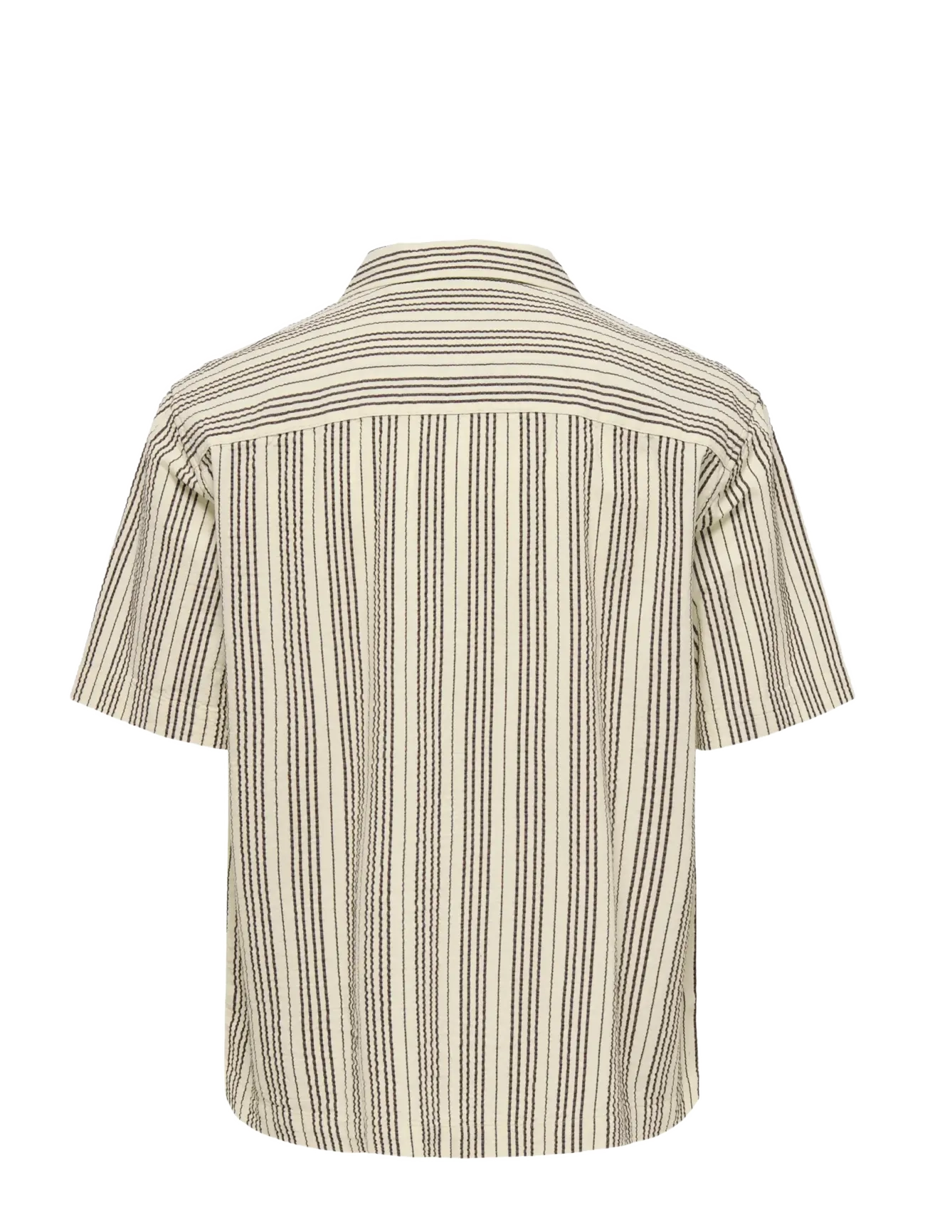 ONLY & SONS - ONSCRUZ RLX SEERSUCKER RESORT SS SHIRT - overhemden met korte mouw - antique white - 1