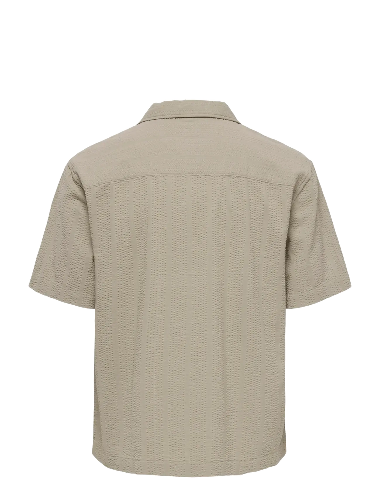 ONLY & SONS - ONSCRUZ RLX SEERSUCKER RESORT SS SHIRT - krótki rękaw - crockery - 2