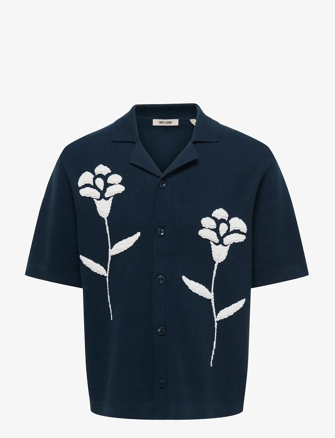 ONLY & SONS - ONSSONNY RLX SS SHIRT KNIT - knitted polos - naval academy - 1