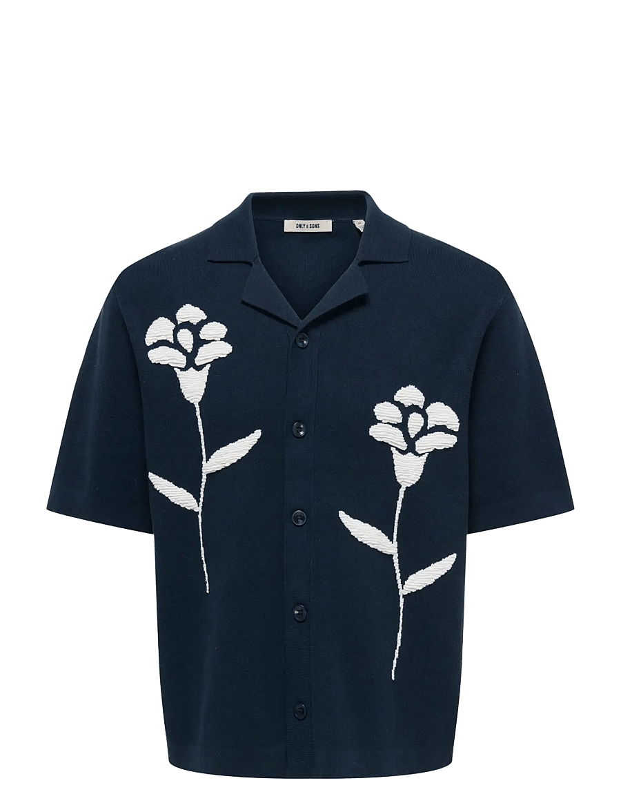 ONLY & SONS - ONSSONNY RLX SS SHIRT KNIT - polos en tricot - naval academy - 1