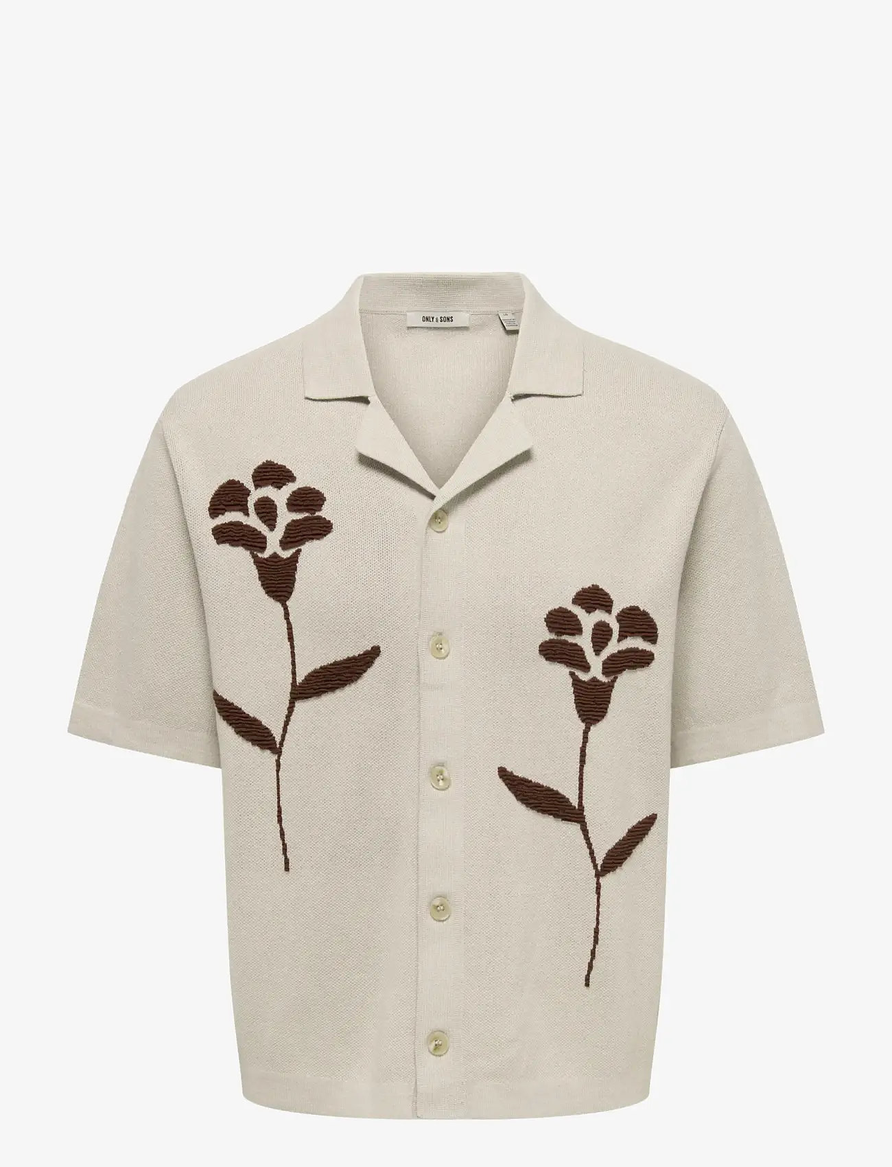 ONLY & SONS - ONSSONNY RLX SS SHIRT KNIT - polostrik - silver lining - 0