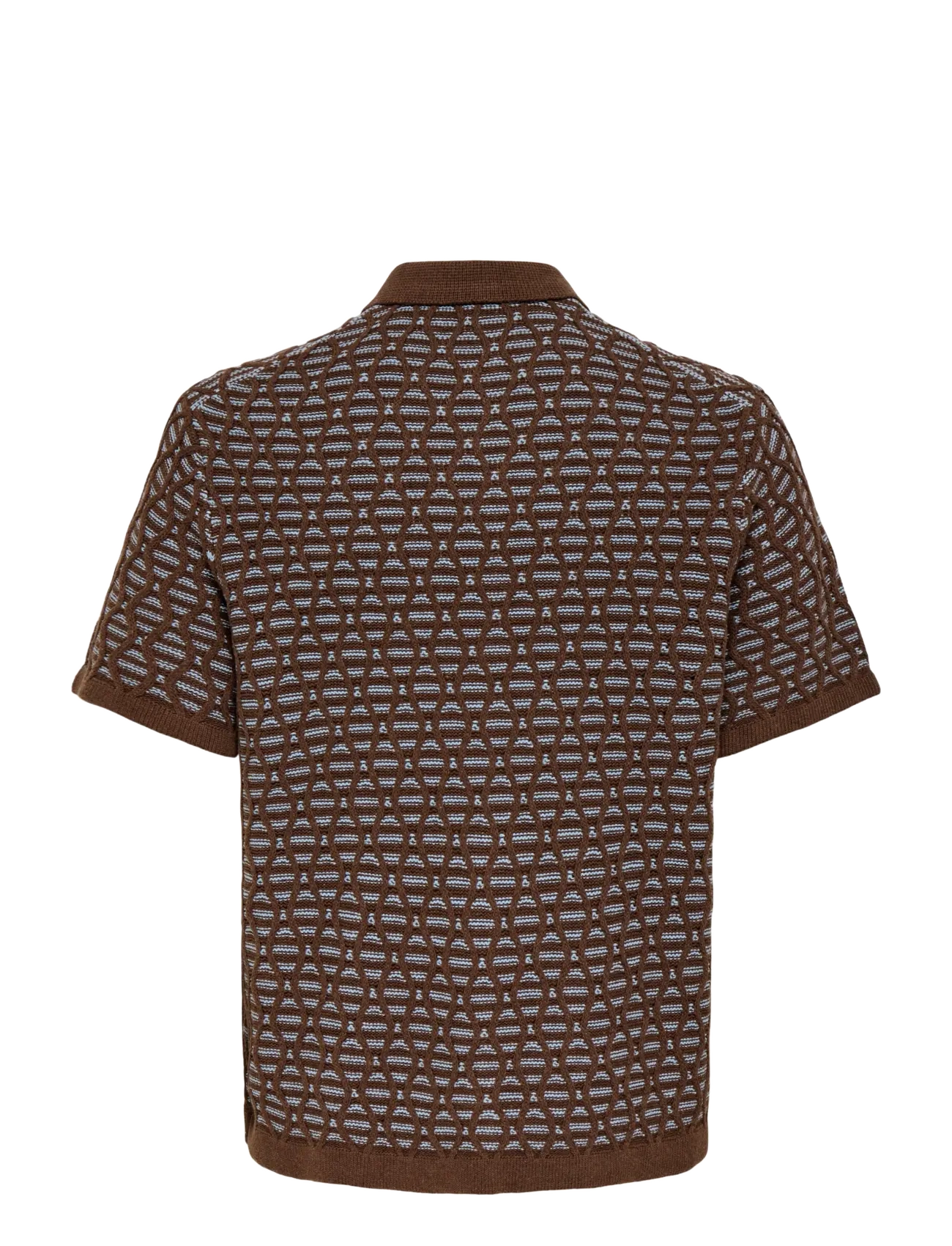 ONLY & SONS - ONSWAVE RLX SS SHIRT KNIT - prjónaðir pólóbolir - demitasse - 1