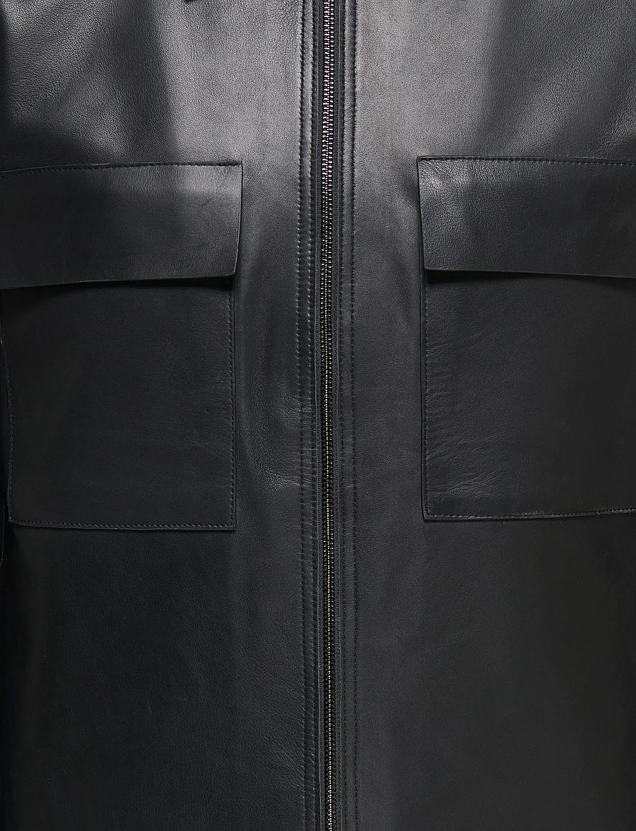 ONLY & SONS - ONSEARL LEATHER JACKET OTW FRML - herbstjacken - black - 2
