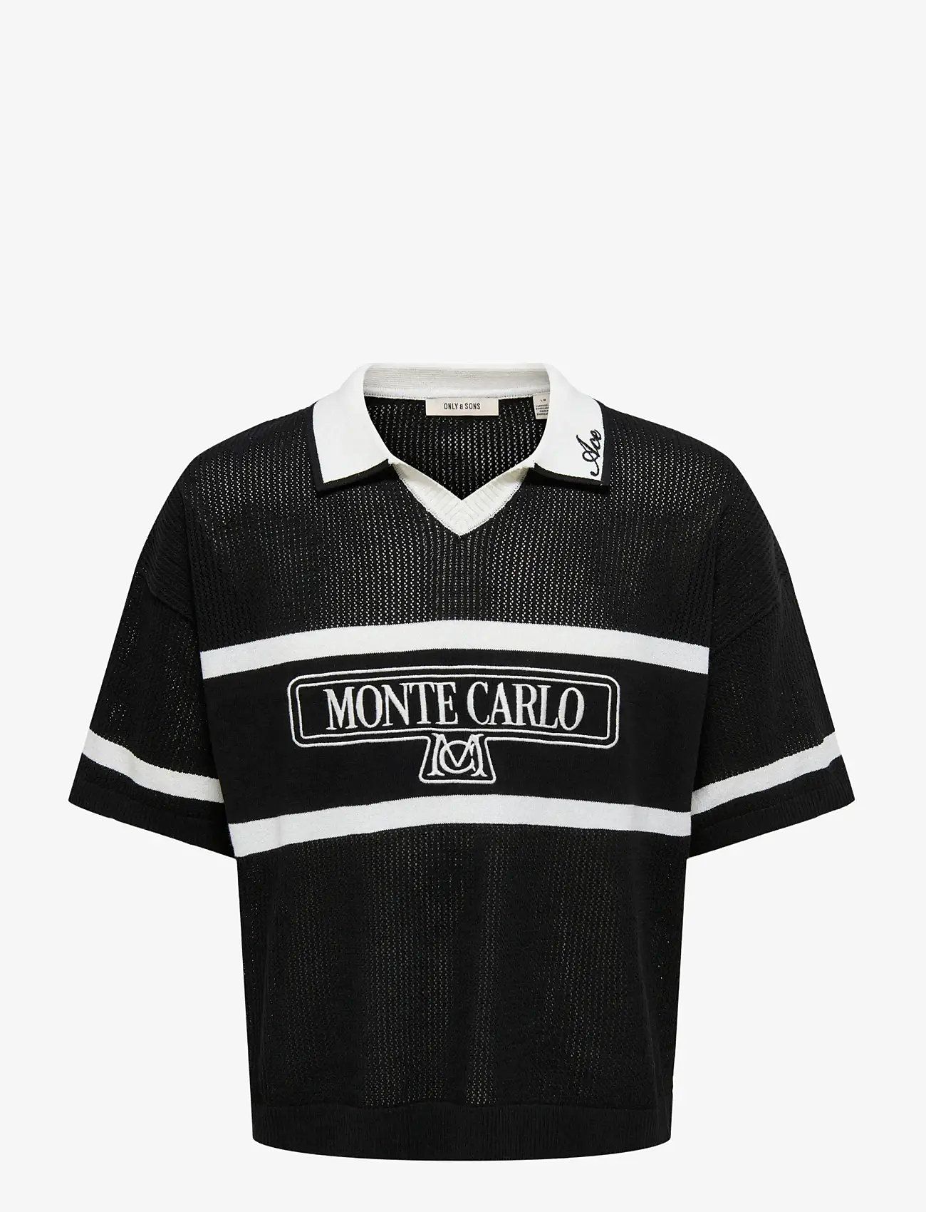 ONLY & SONS - ONSACE LIFE SPLIT NECK DS - die niedrigsten preise - black - 0