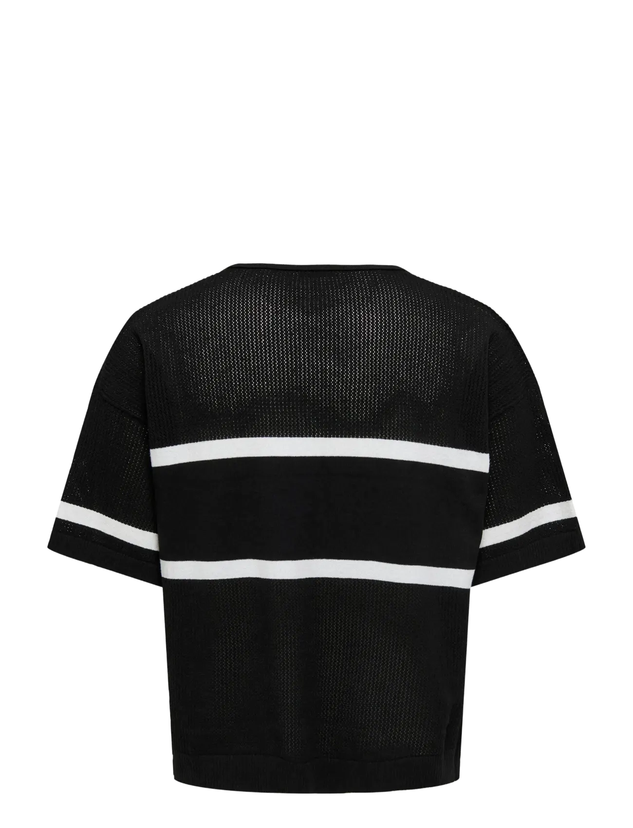ONLY & SONS - ONSACE LIFE SPLIT NECK DS - kootud polosärgid - black - 1