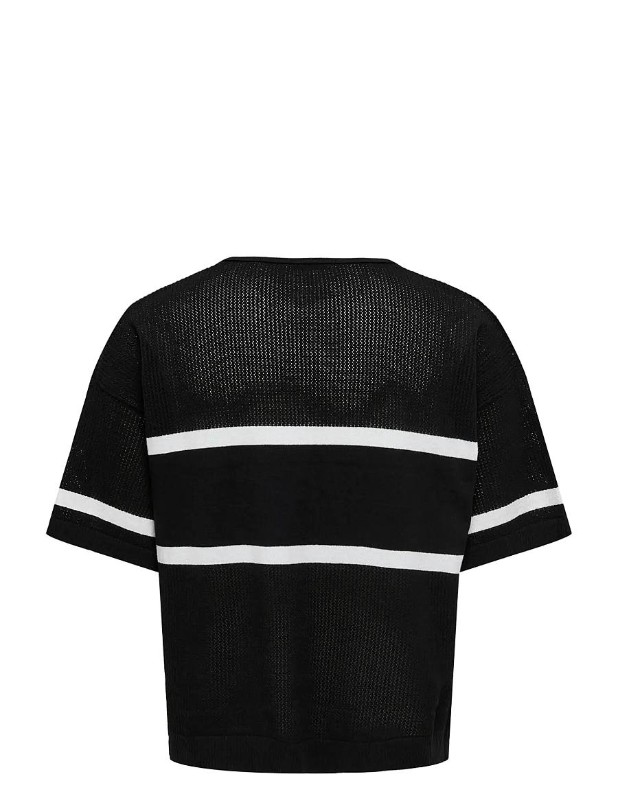 ONLY & SONS - ONSACE LIFE SPLIT NECK DS - polostrik - black - 1