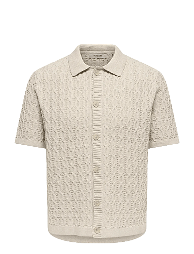 Onstalon Life Reg Ss Shirt Knit - KortæRmede Poloer