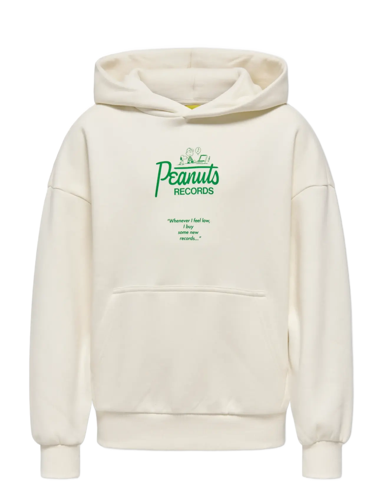 ONLY & SONS OSJPEANUTS BACK OVZ LS LIC HOODIE SWT - Oberteile - EGRET / cream