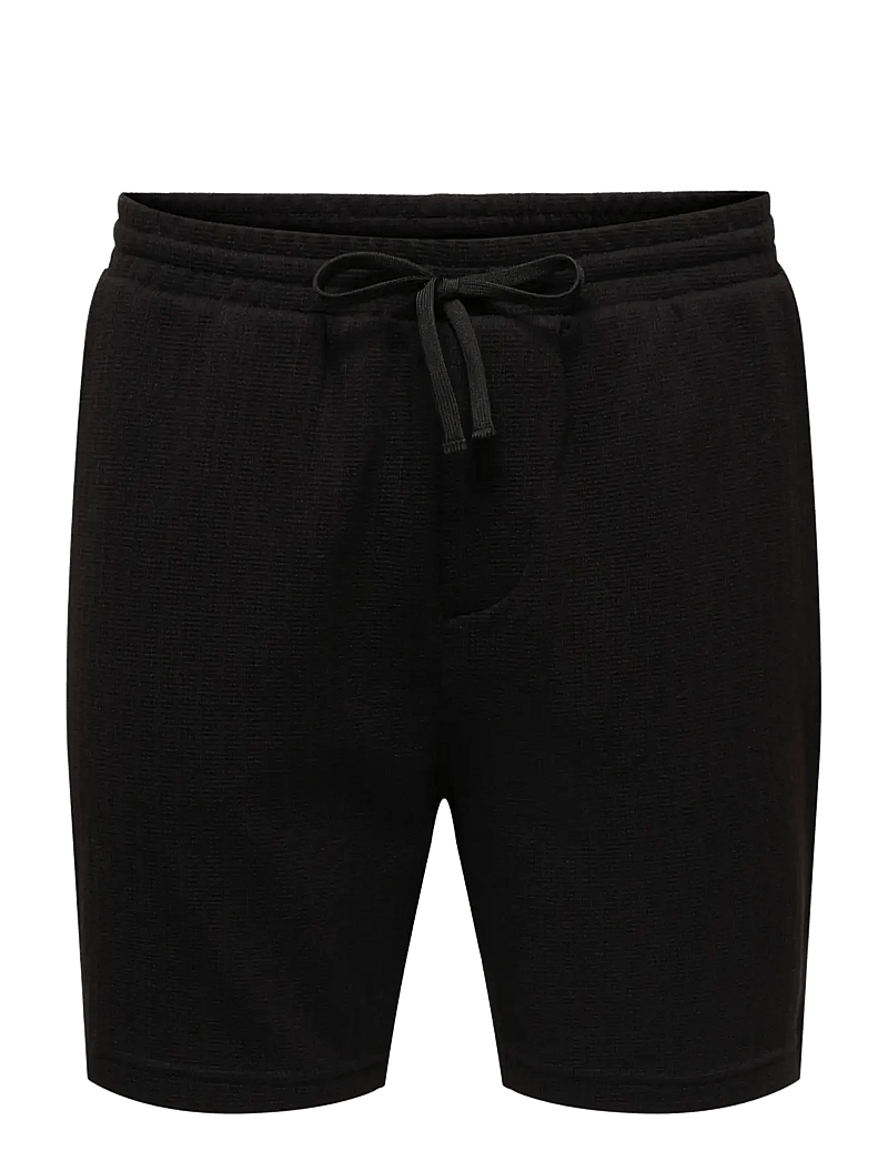 ONLY & SONS - ONSTREY LIFE REG FRML SHORTS - sweatshorts - black - 0