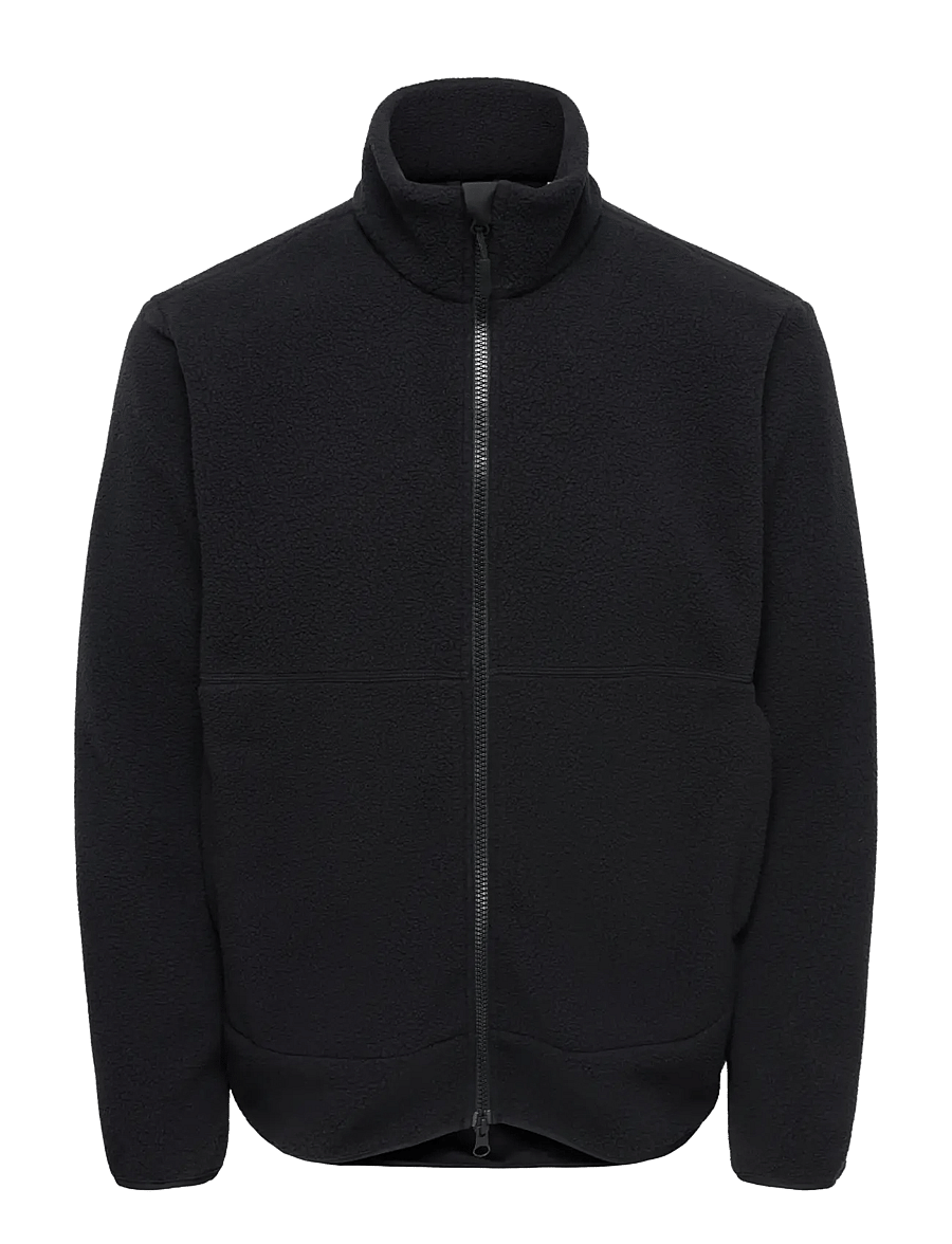 ONLY & SONS - ONSJASON PRTC FLEECE JACKET OTW NOOS - frühlingsjacken - black - 1