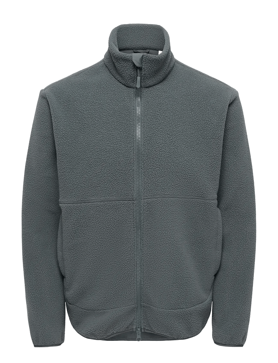 ONLY & SONS - ONSJASON PRTC FLEECE JACKET OTW NOOS - frühlingsjacken - grey pinstripe - 1