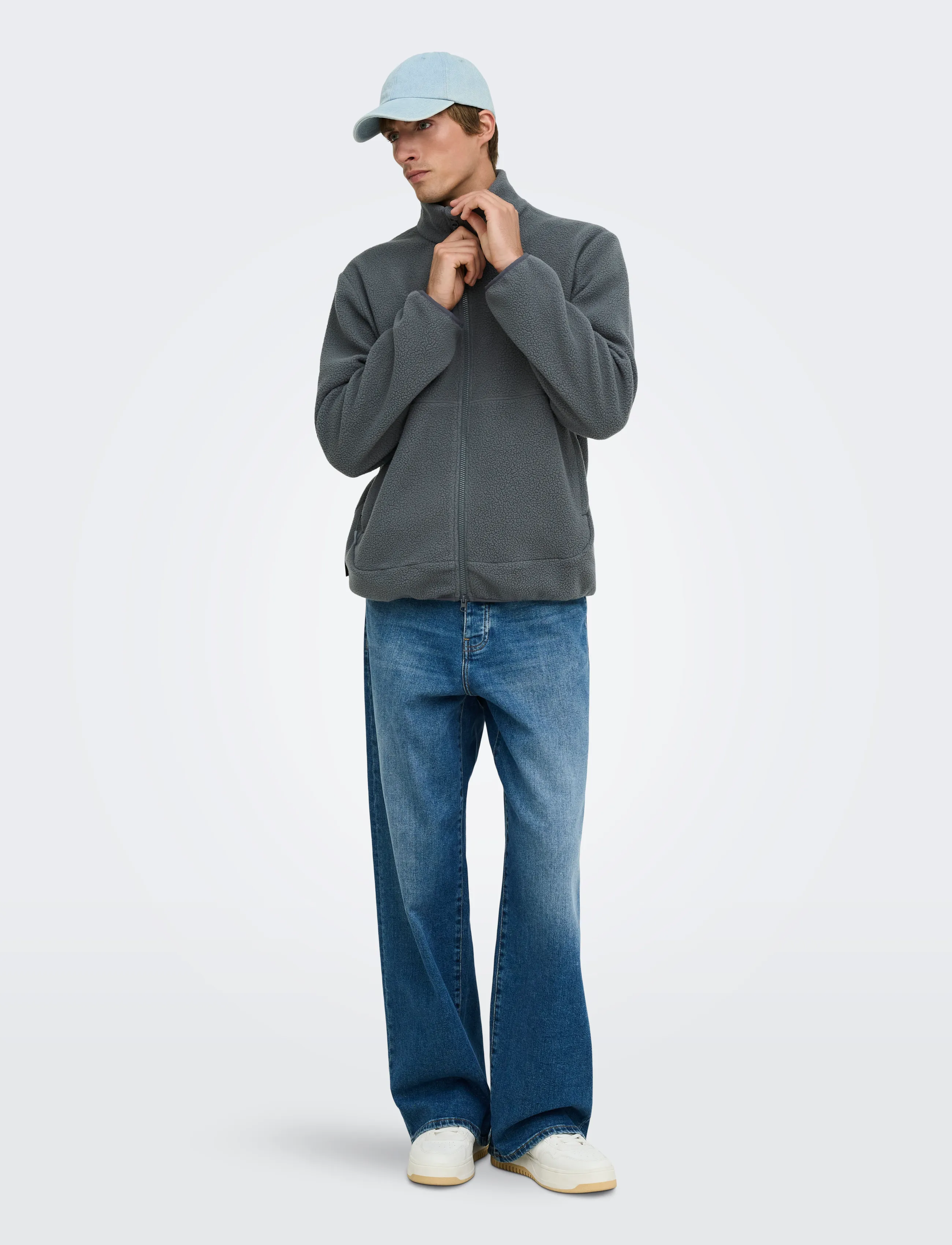 ONLY & SONS Onsjason Prtc Fleece Jacket Otw Noos bomberjackor herr – bild 3