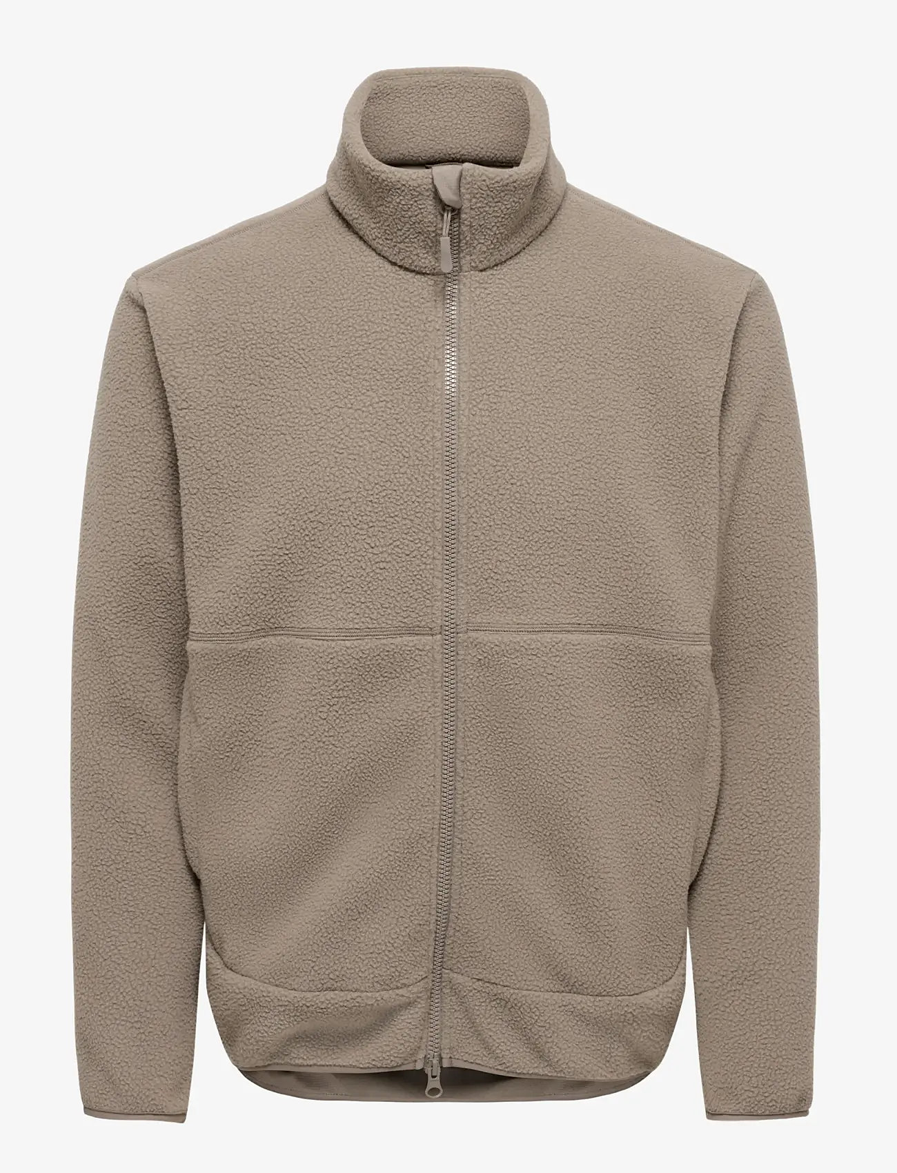 ONLY & SONS - ONSJASON PRTC FLEECE JACKET OTW NOOS - frühlingsjacken - walnut - 1