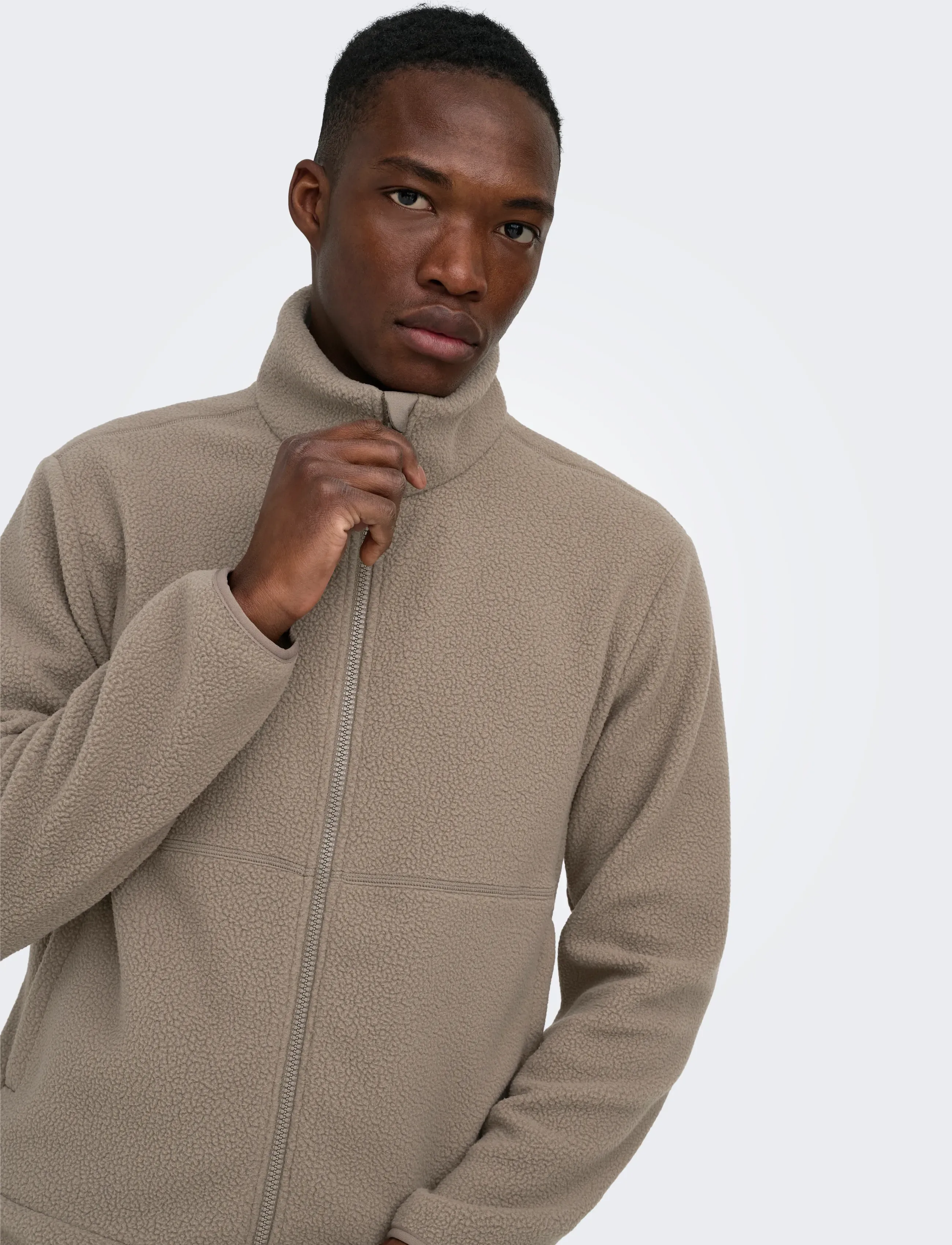 ONLY & SONS Onsjason Prtc Fleece Jacket Otw Noos bomberjackor herr – bild 6
