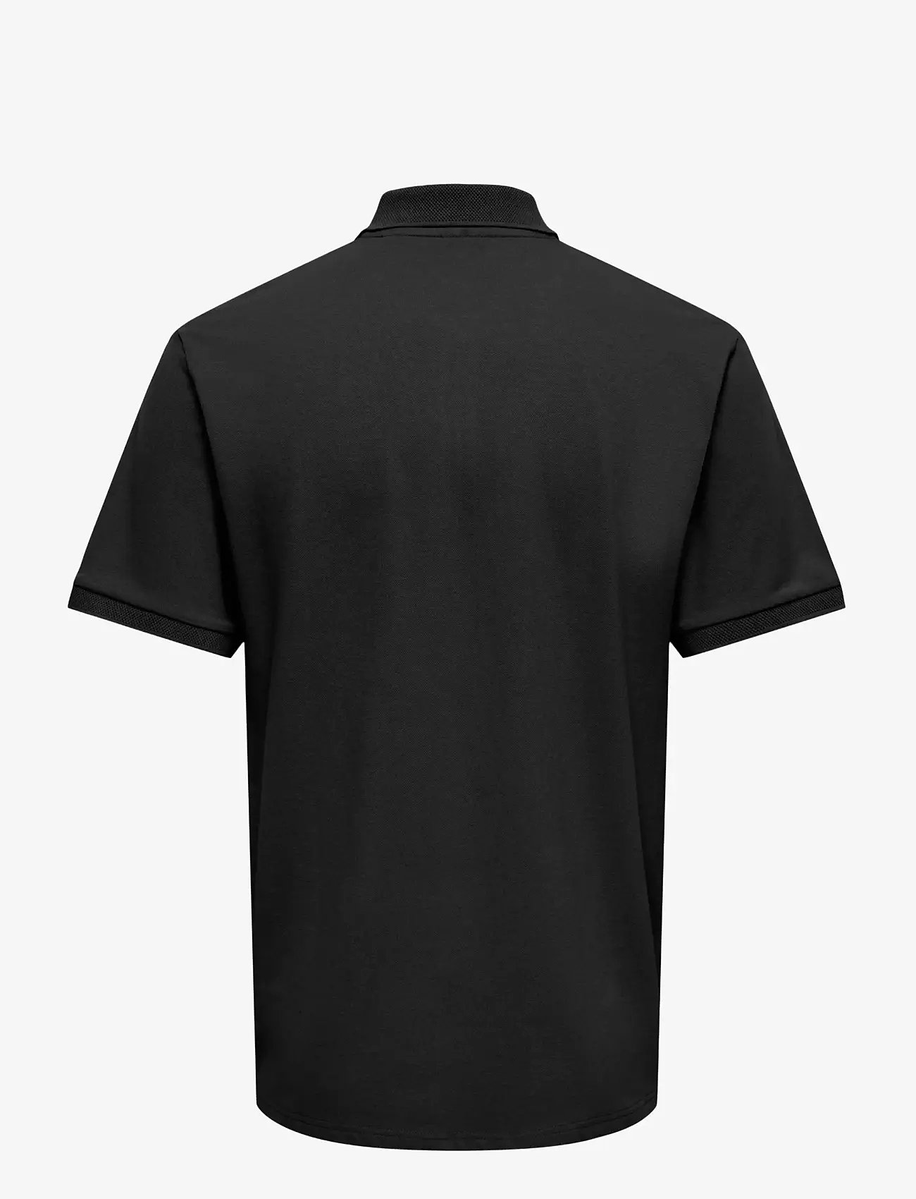 ONLY & SONS - ONSCORY REG SS HALFZIP POLO FRML TEE - kurzärmelig - black - 1