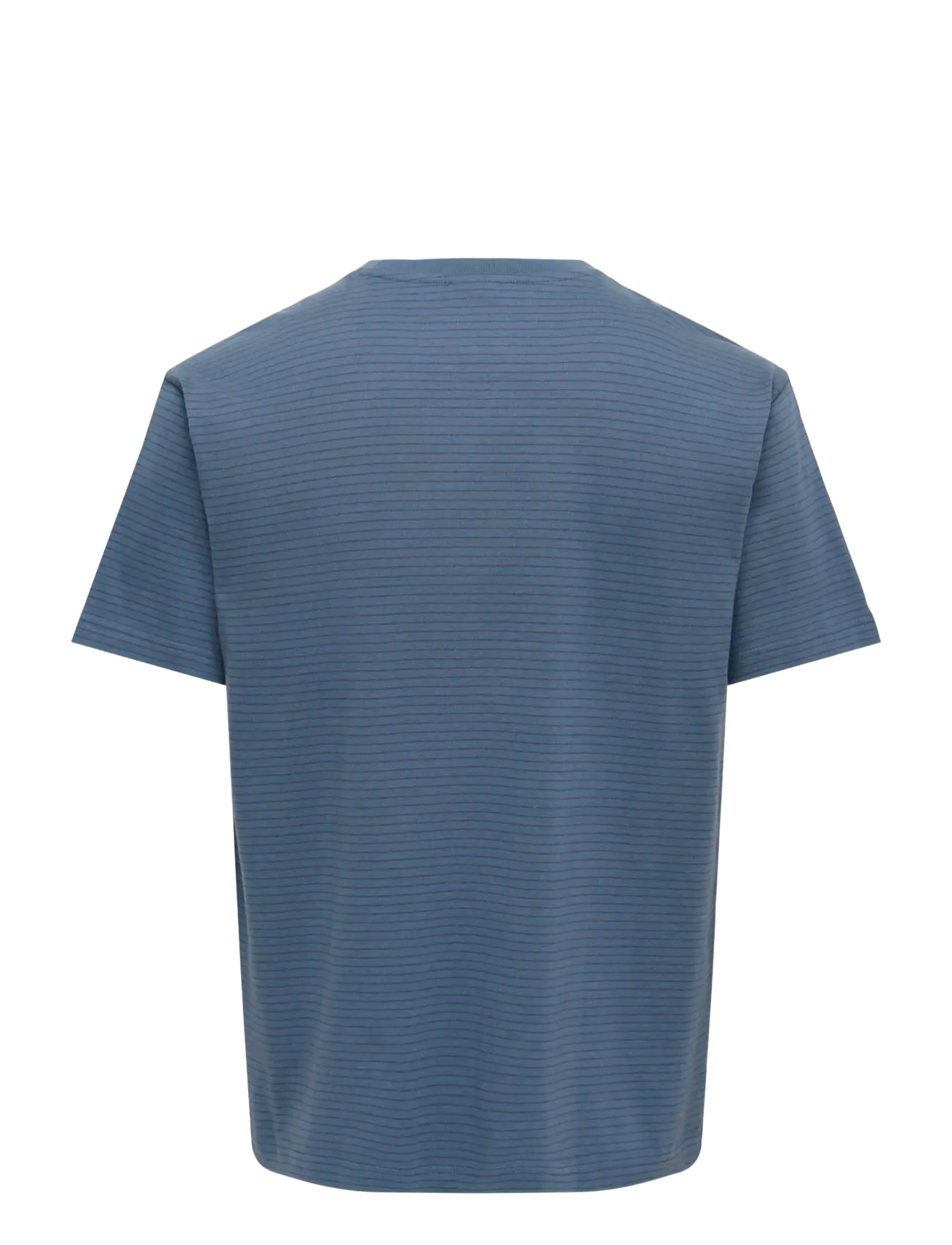 ONLY & SONS - ONSFRED STRIPE LIFE RLX LEAF SS PCKT TEE - kurzärmelig - vintage indigo - 2