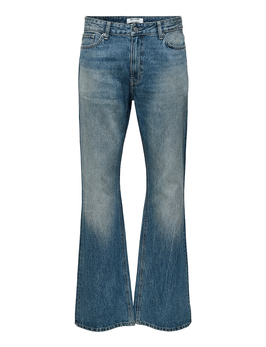 ONLY & SONS - ONSGIBB BOOTCUT VINTAGE DB 8213 AZG DNM - dark blue denim - 0