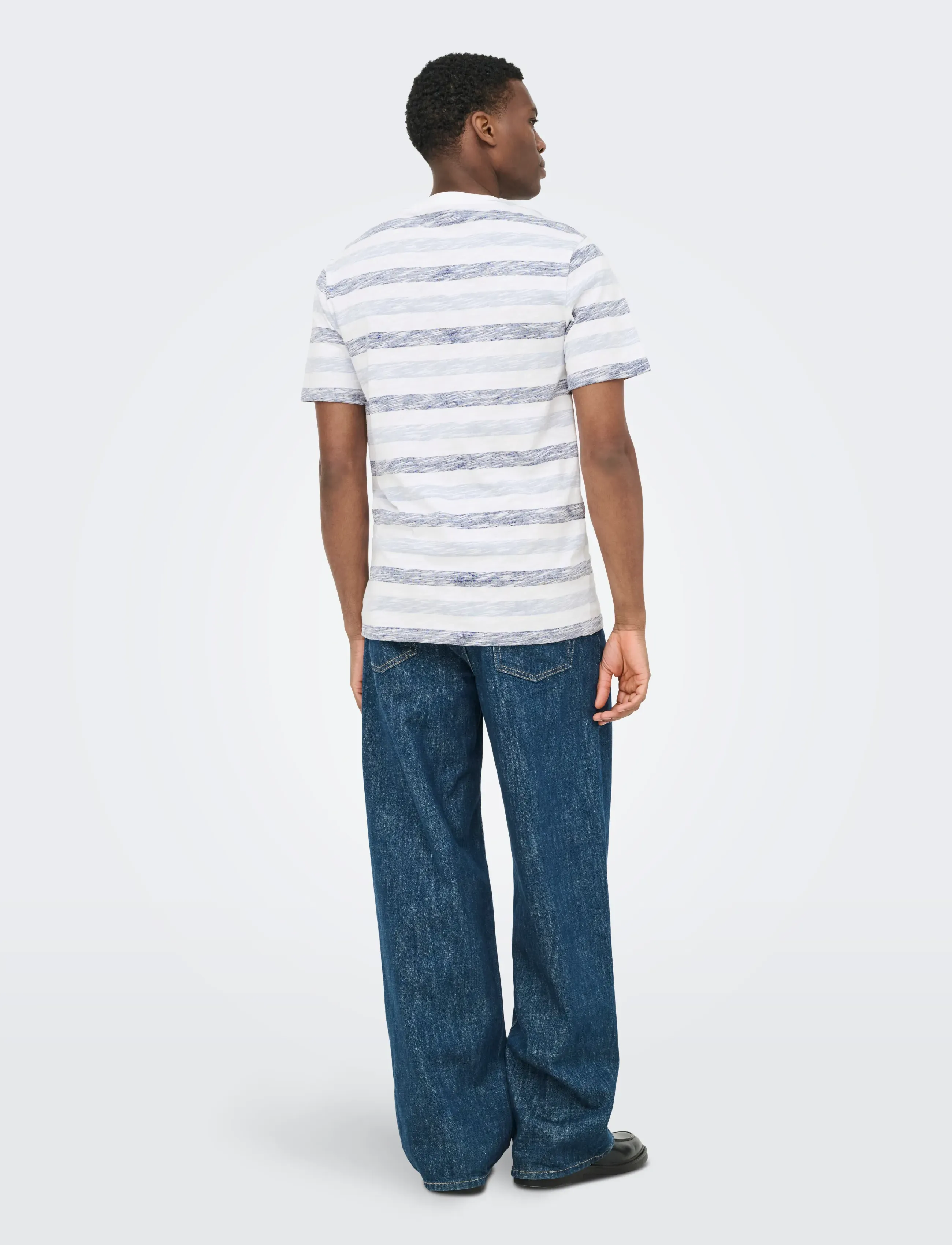 ONLY & SONS - ONSMATHI REG SS SLUB TEE - lägsta priserna - bright white - 3