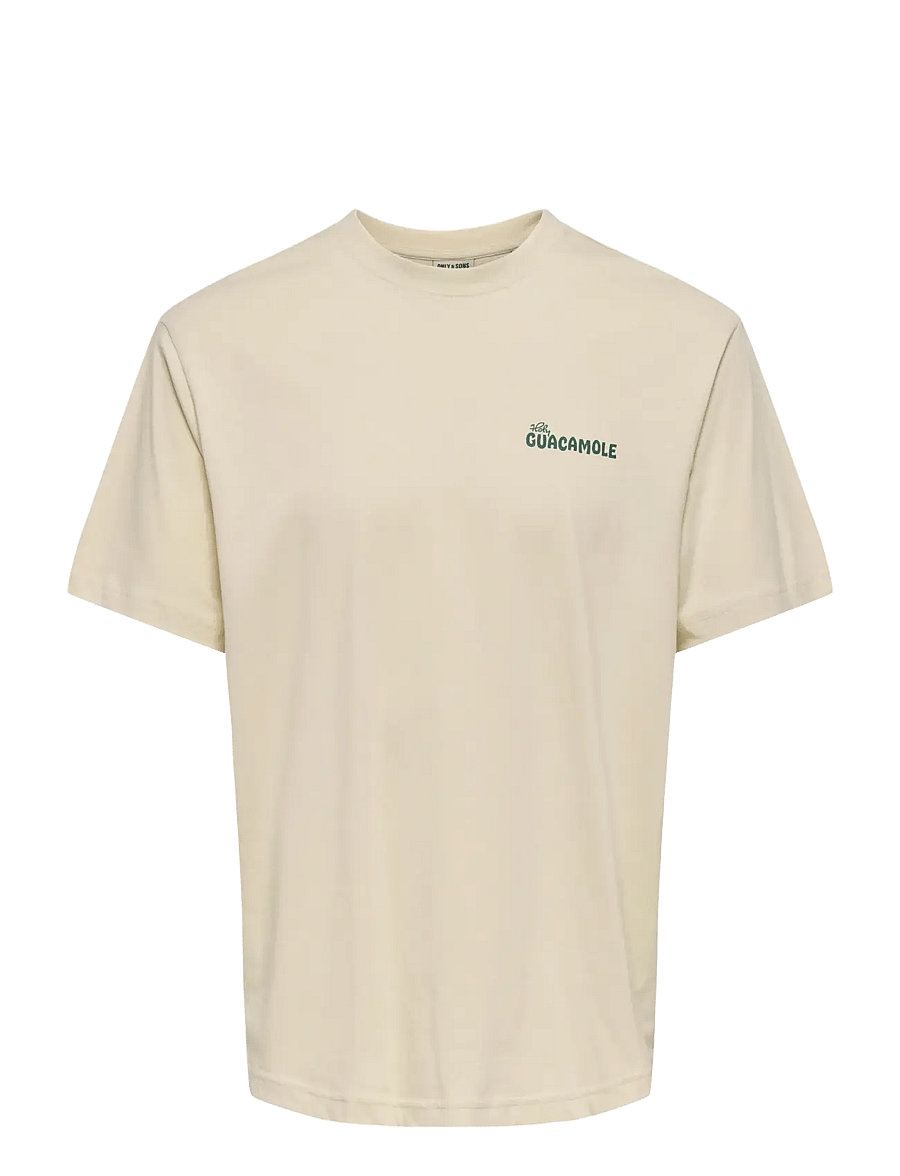 ONLY & SONS - ONSCHEF LIFE RLX SS TEE - kurzärmelig - antique white - 1