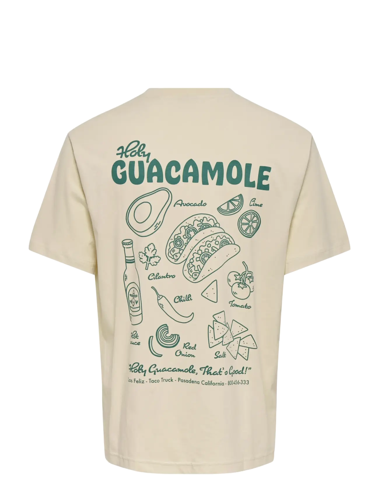 ONLY & SONS - ONSCHEF LIFE RLX SS TEE - kurzärmelig - antique white - 2