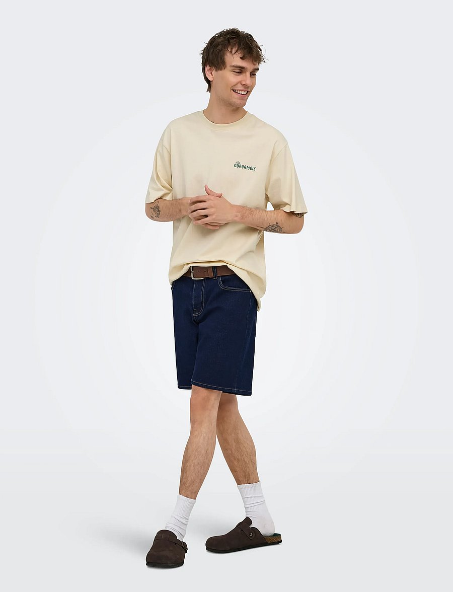 ONLY & SONS - ONSCHEF LIFE RLX SS TEE - kurzärmelig - antique white - 5