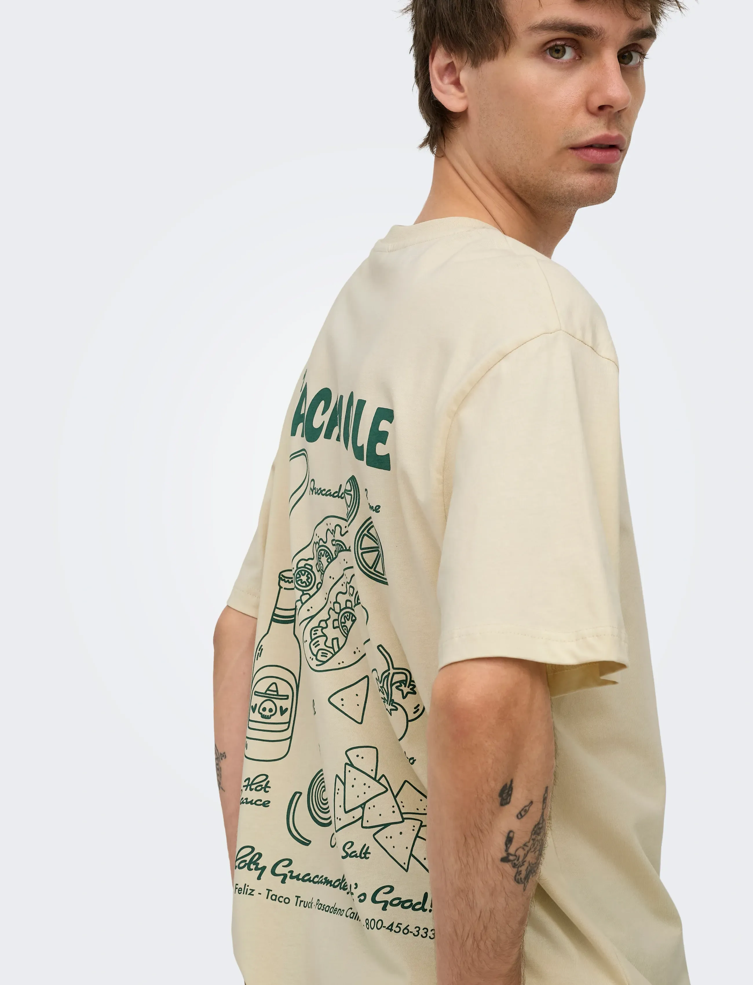 ONLY & SONS Onschef Life Rlx Ss Tee t-shirts - bas herr – bild 4