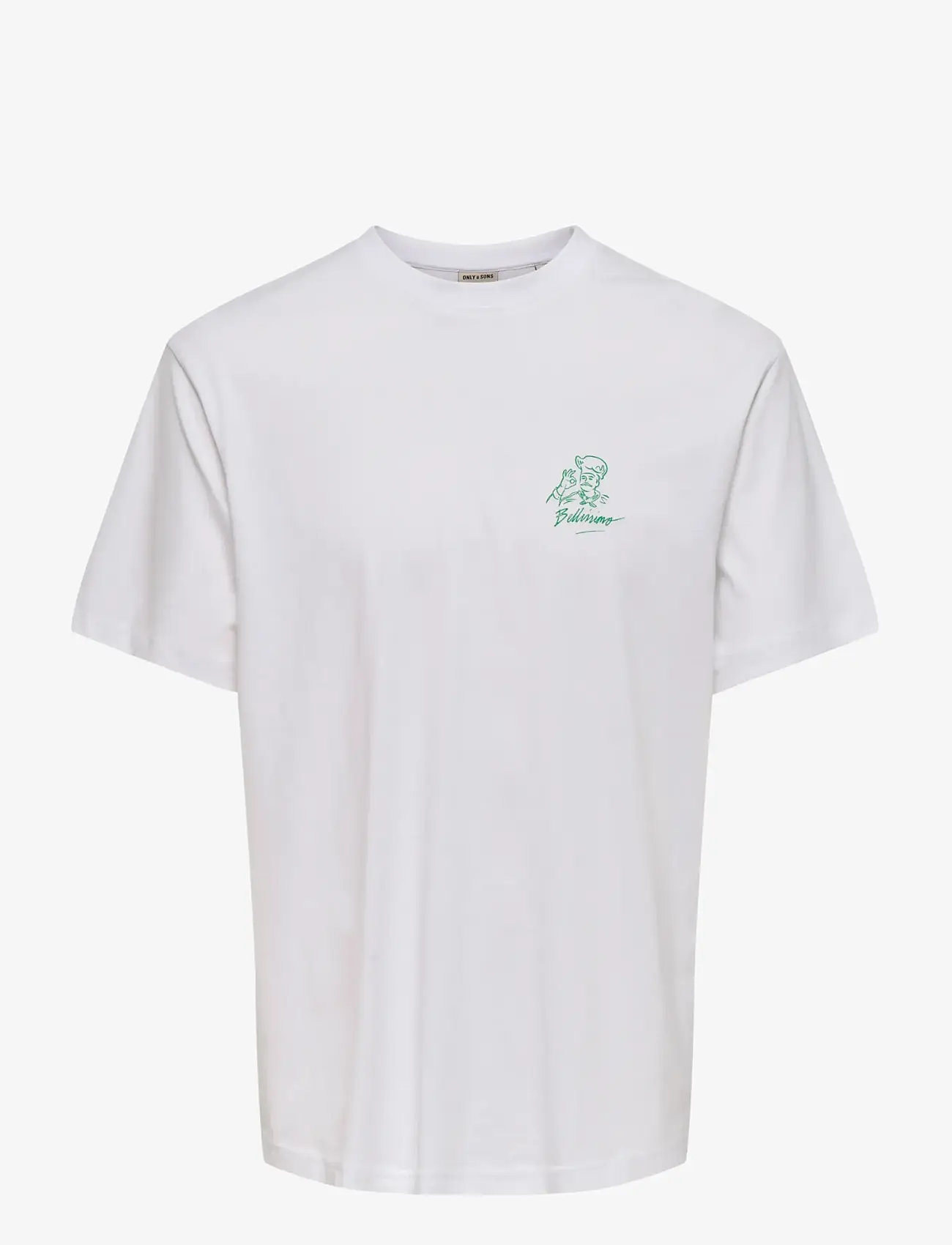 ONLY & SONS - ONSCHEF LIFE RLX SS TEE - kortærmede t-shirts - bright white - 0