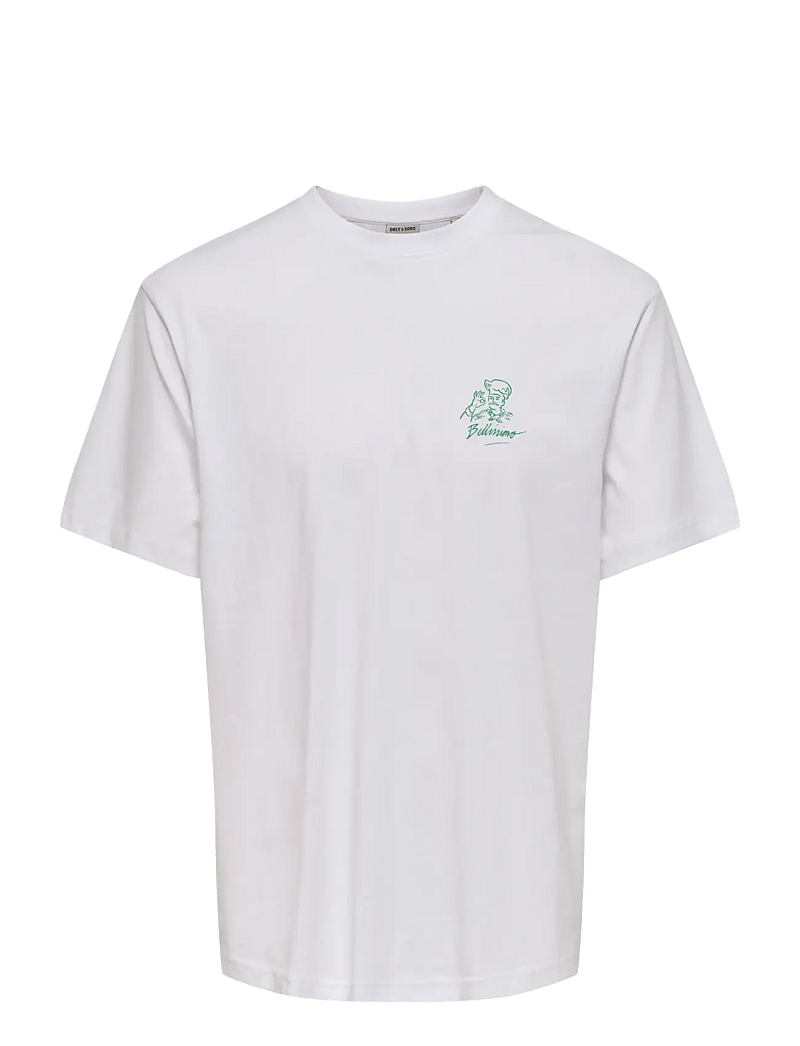ONLY & SONS - ONSCHEF LIFE RLX SS TEE - kurzärmelig - bright white - 0
