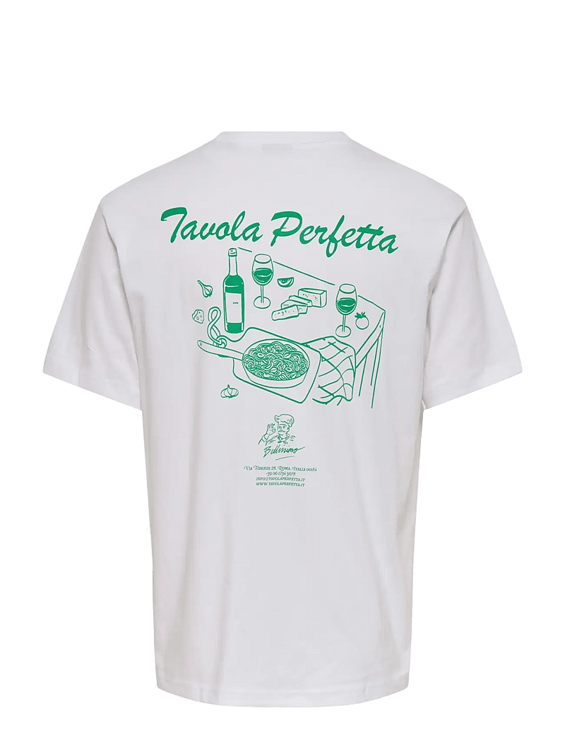 ONLY & SONS - ONSCHEF LIFE RLX SS TEE - kurzärmelig - bright white - 1