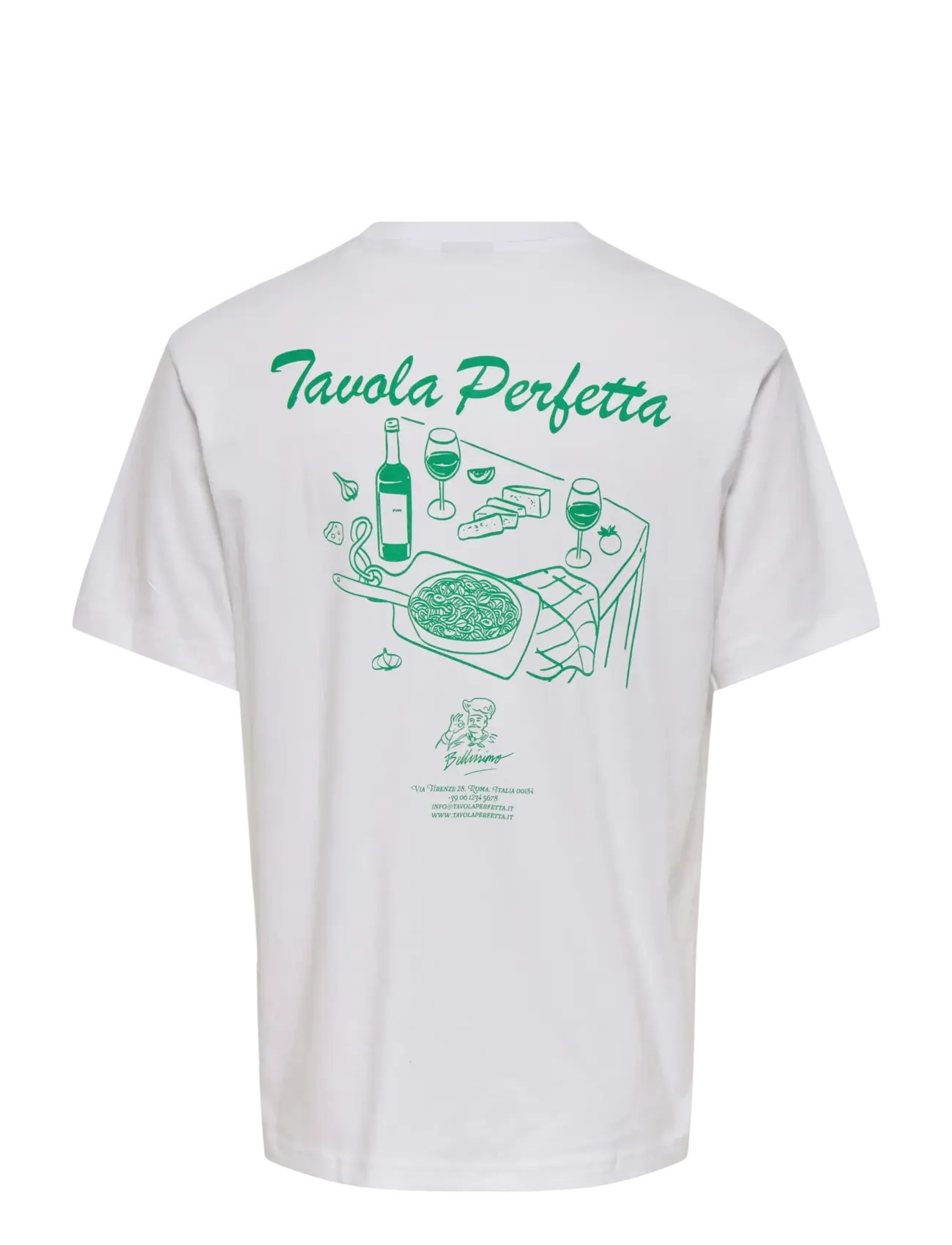 ONLY & SONS - ONSCHEF LIFE RLX SS TEE - lühikeste varrukatega t-särgid - bright white - 1