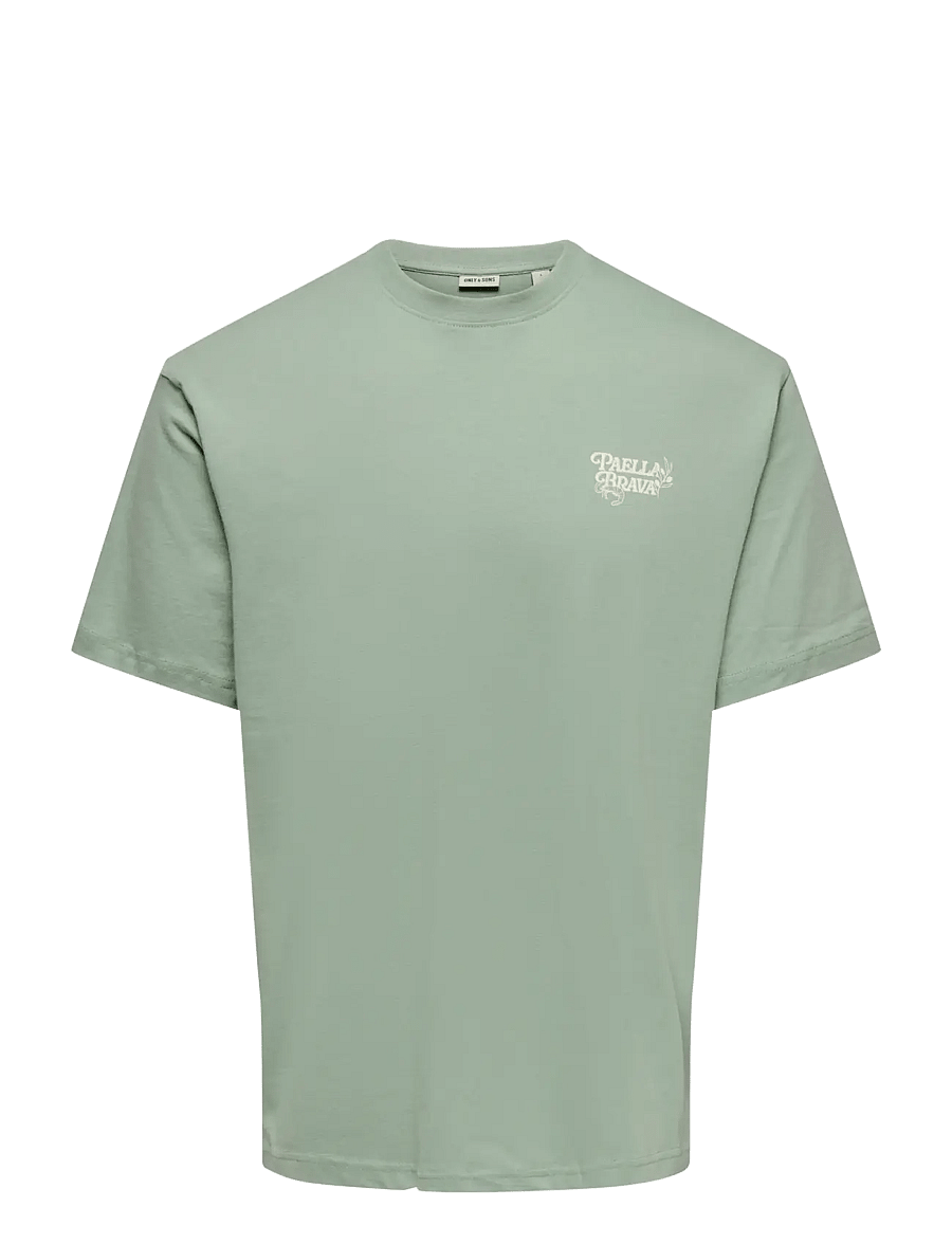 ONLY & SONS - ONSCHEF LIFE RLX SS TEE - lühikeste varrukatega t-särgid - iceberg green - 0