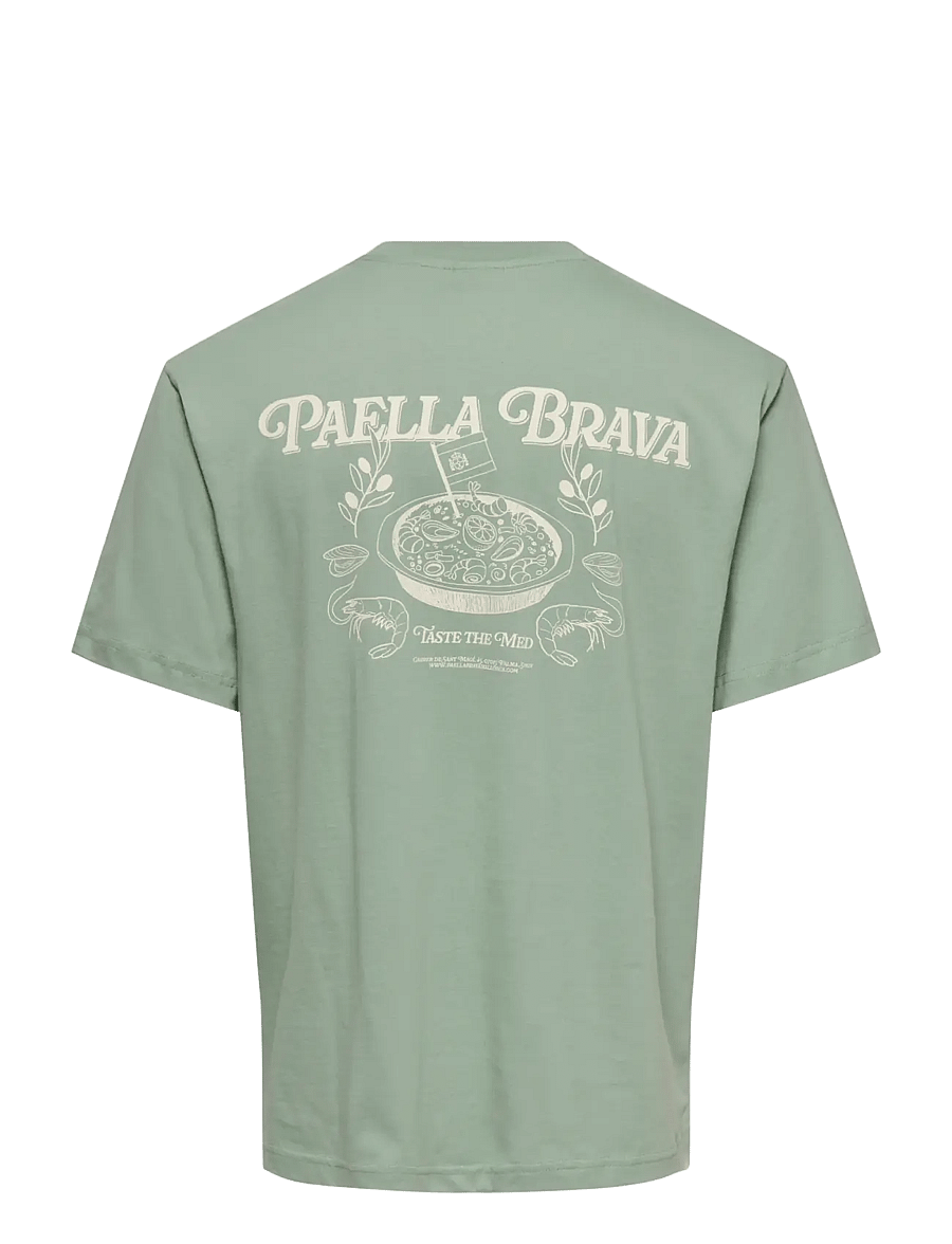 ONLY & SONS - ONSCHEF LIFE RLX SS TEE - lühikeste varrukatega t-särgid - iceberg green - 1