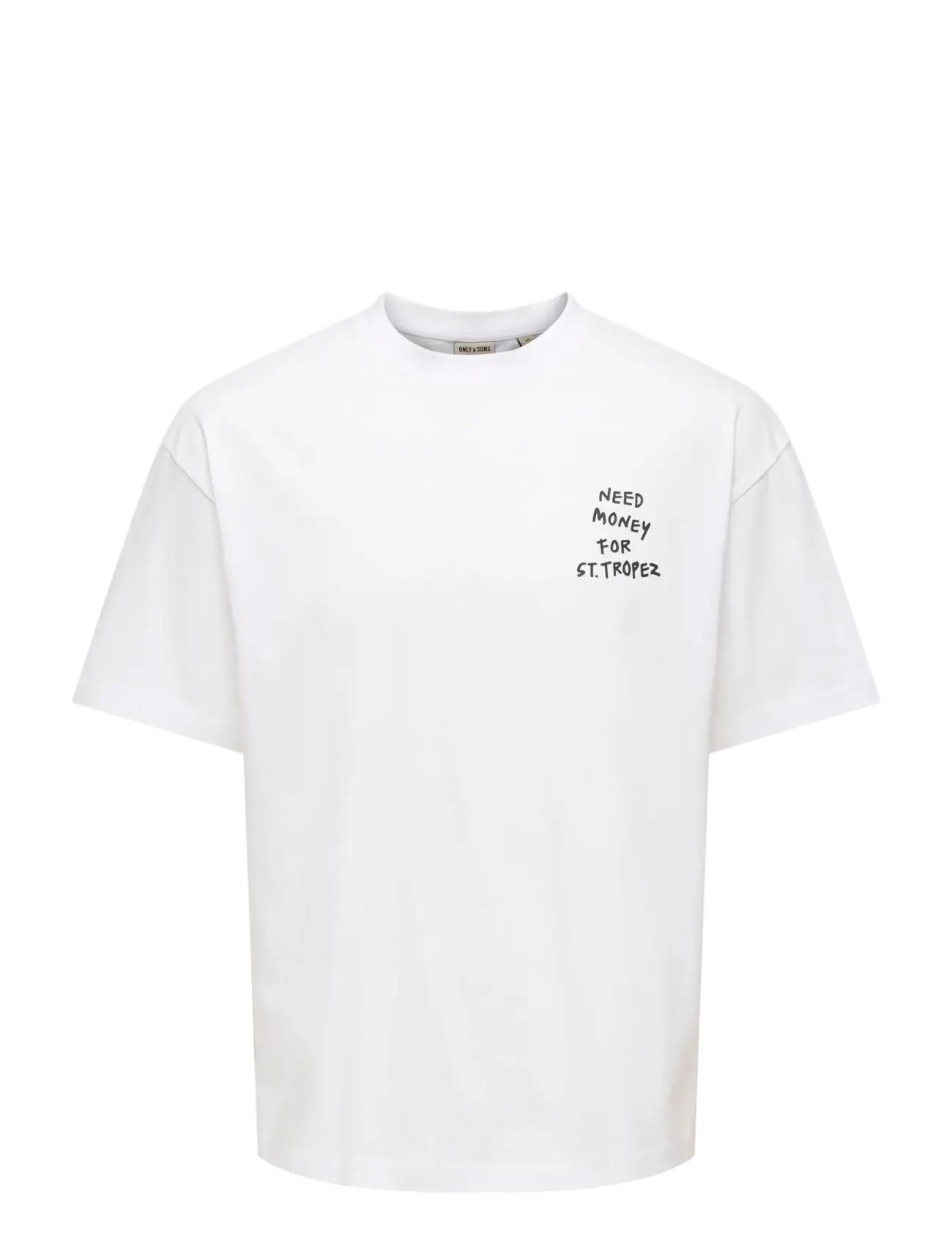 ONLY & SONS ONSMONEY LIFE LOOSE SS TEE - Deals - BRIGHT WHITE / white
