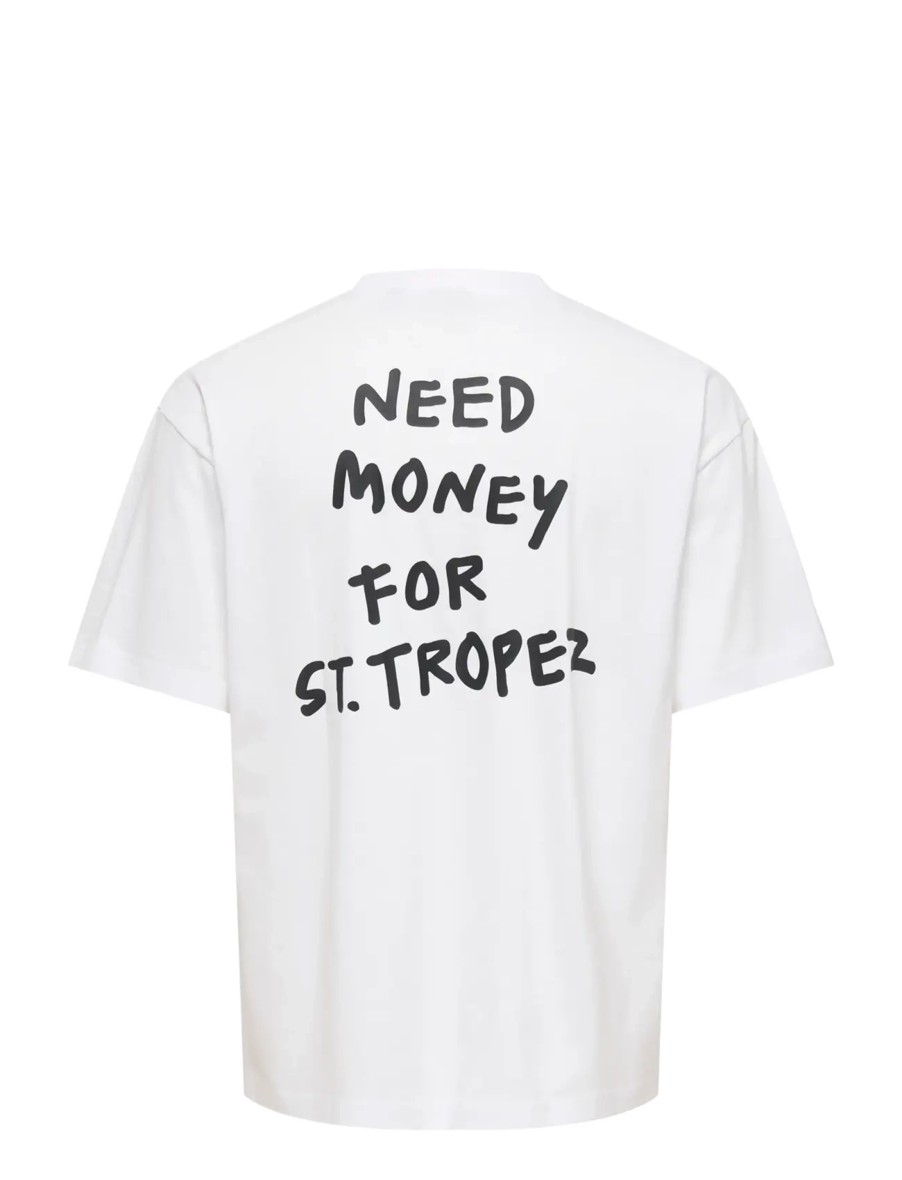 ONLY & SONS - ONSMONEY LIFE LOOSE SS TEE - lühikeste varrukatega t-särgid - bright white - 1